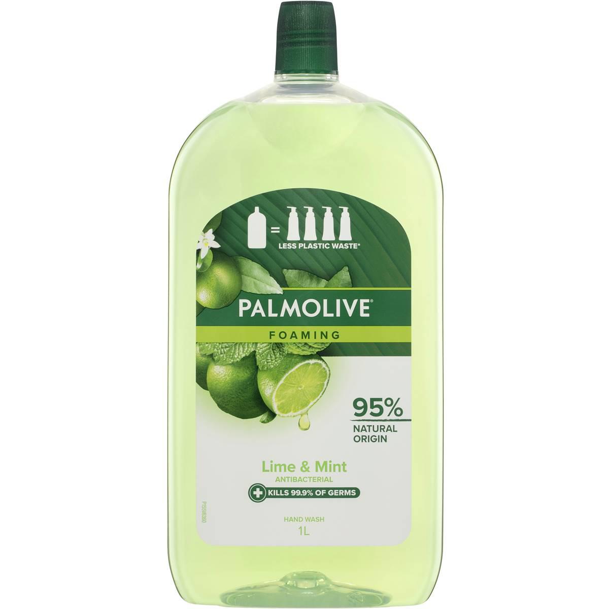 Palmolive Antibacterial Foaming Liquid Hand Wash Soap Refill Lime 1l