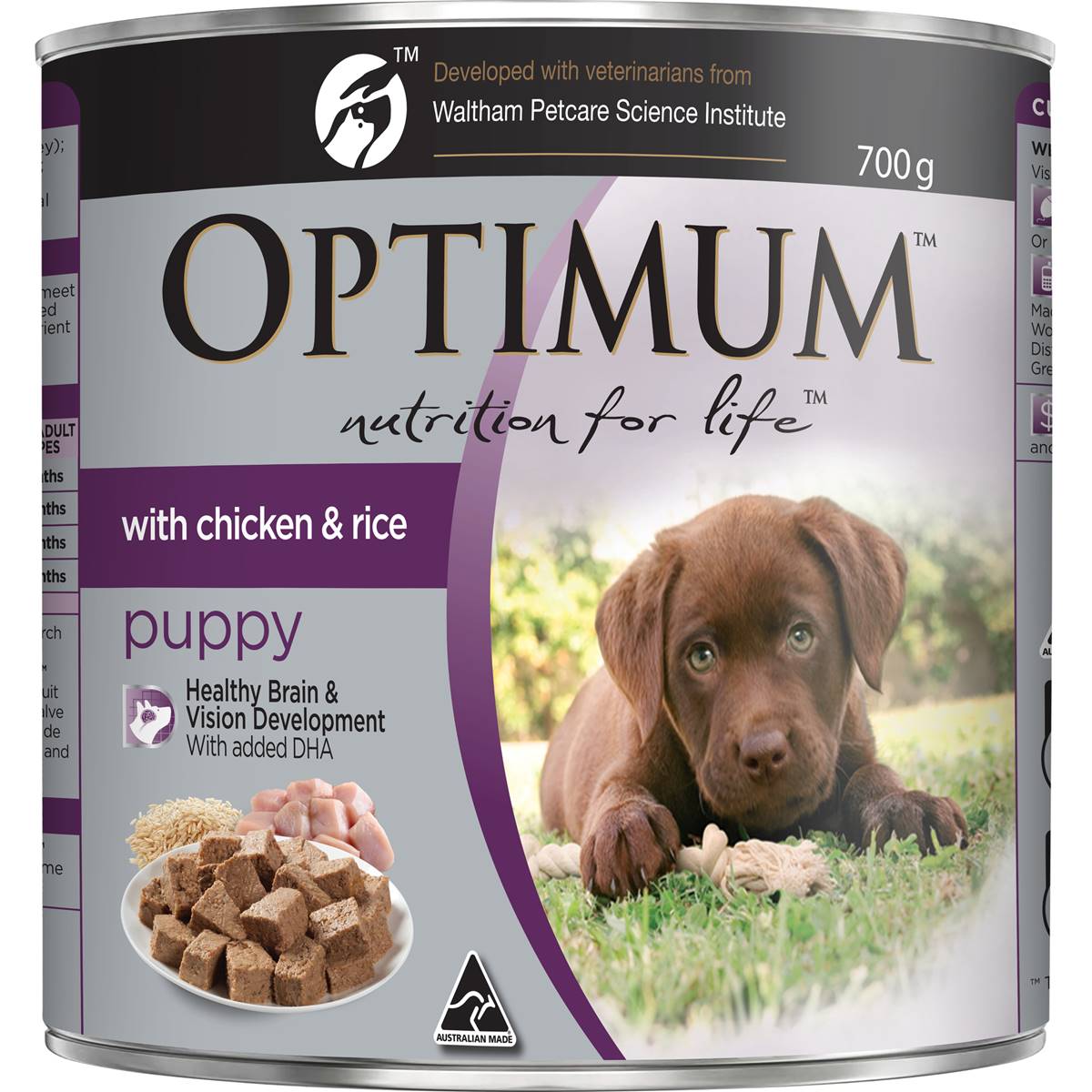 Optimum Puppy With Chicken Rice & Vegetables Wet Dog Food 700g
