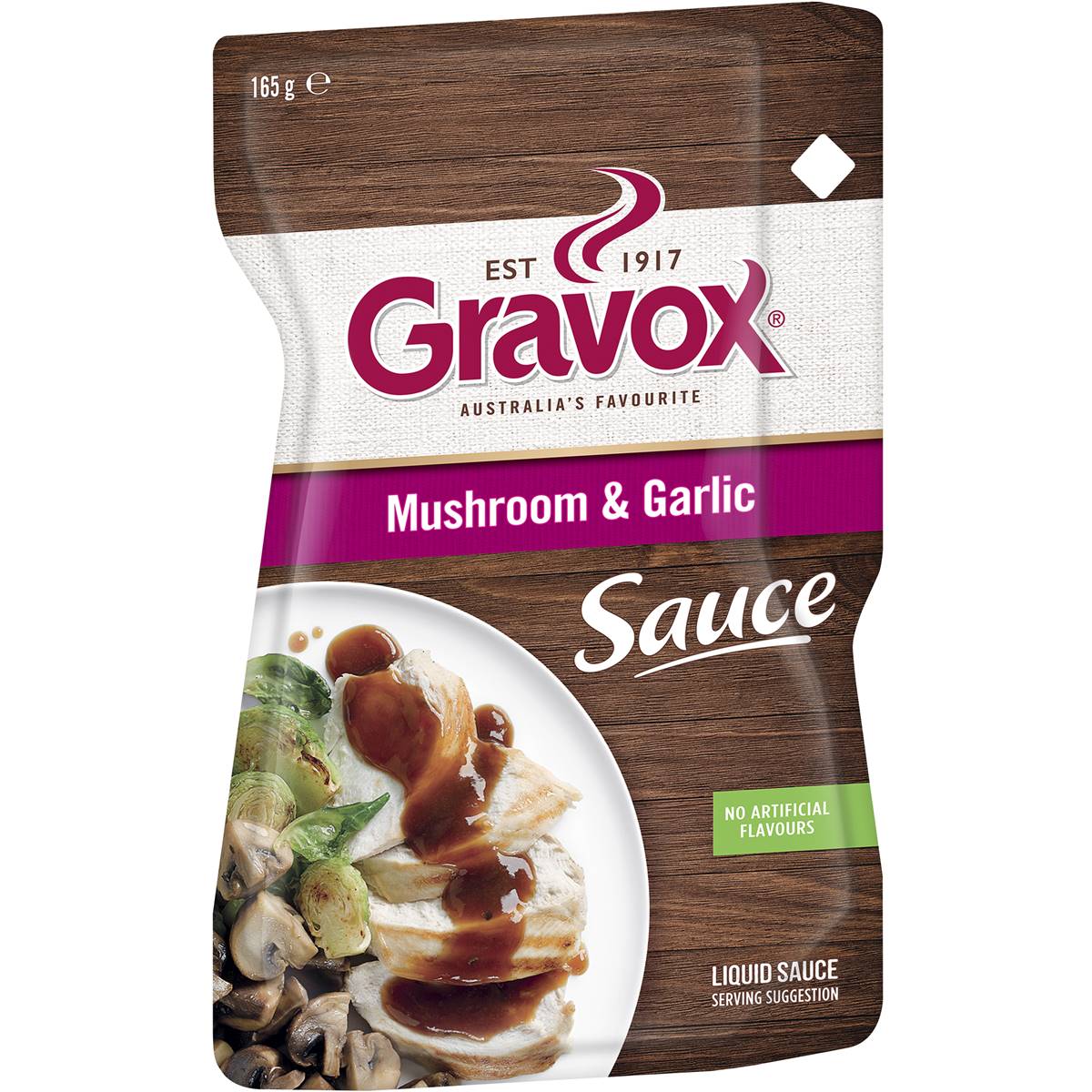 Gravox Mushroom & Garlic Sauce Liquid Pouch 165g