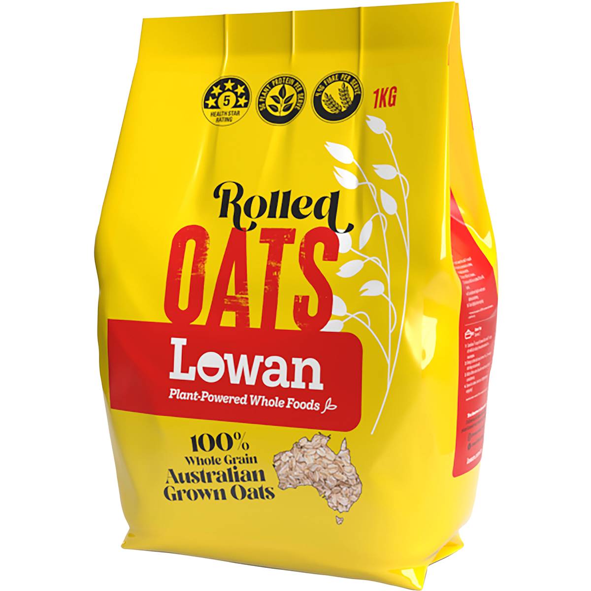 Lowan Rolled Wholegrain Oats 1kg