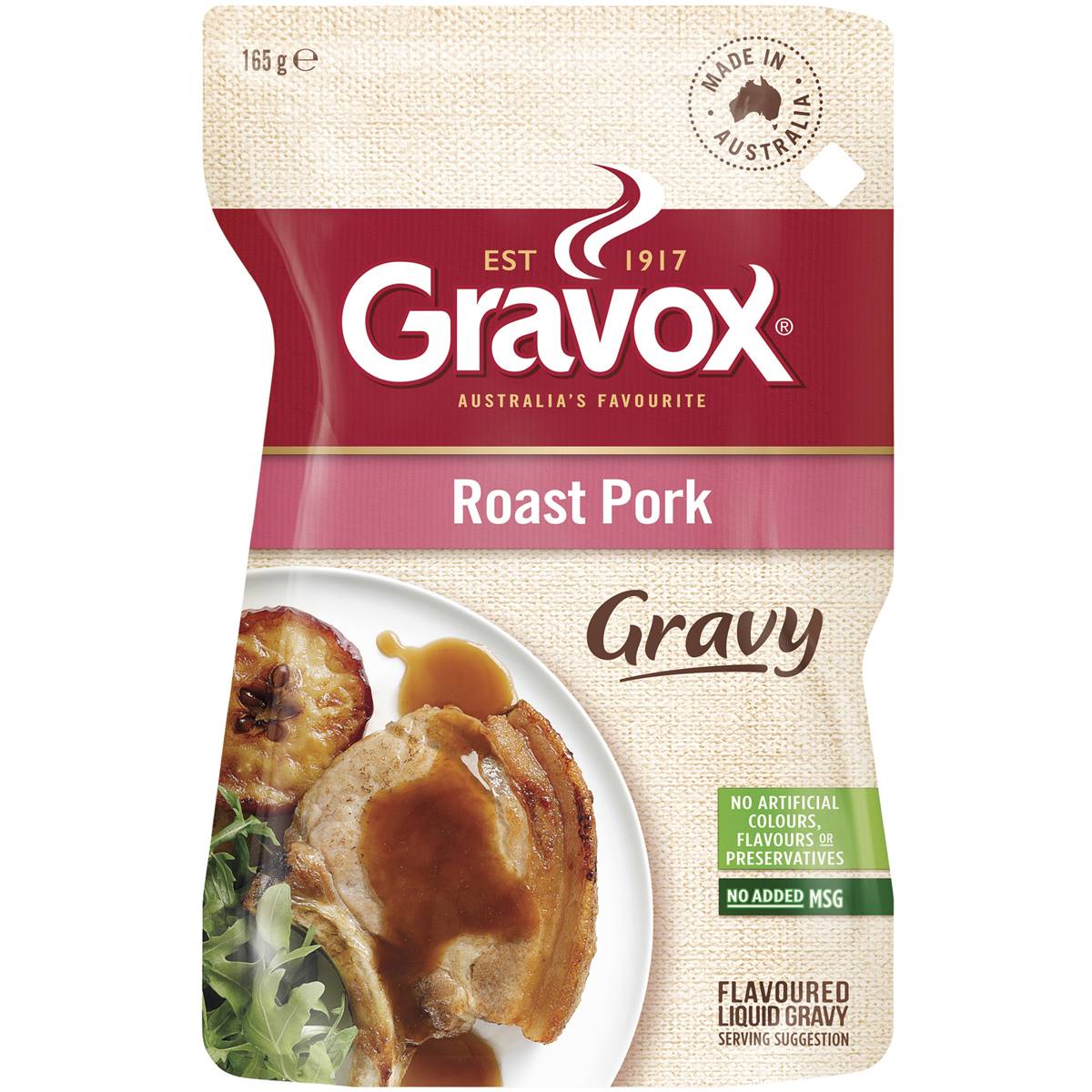 Gravox Roast Pork Liquid Gravy Pouch 165g