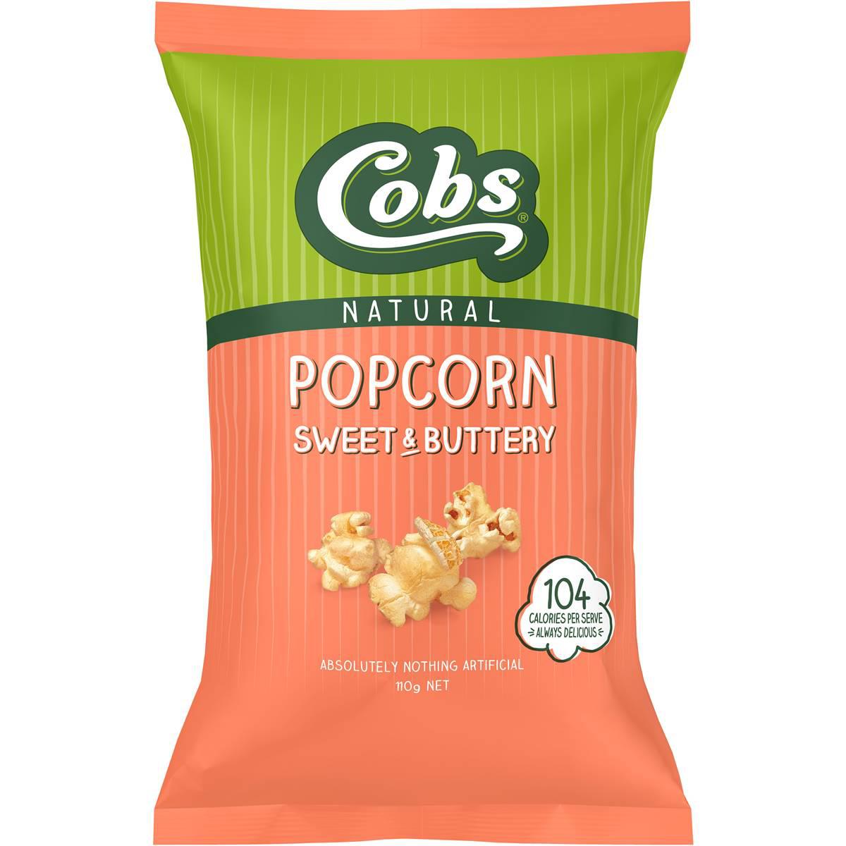 Cobs Natural Popcorn Sweet & Buttery 110g