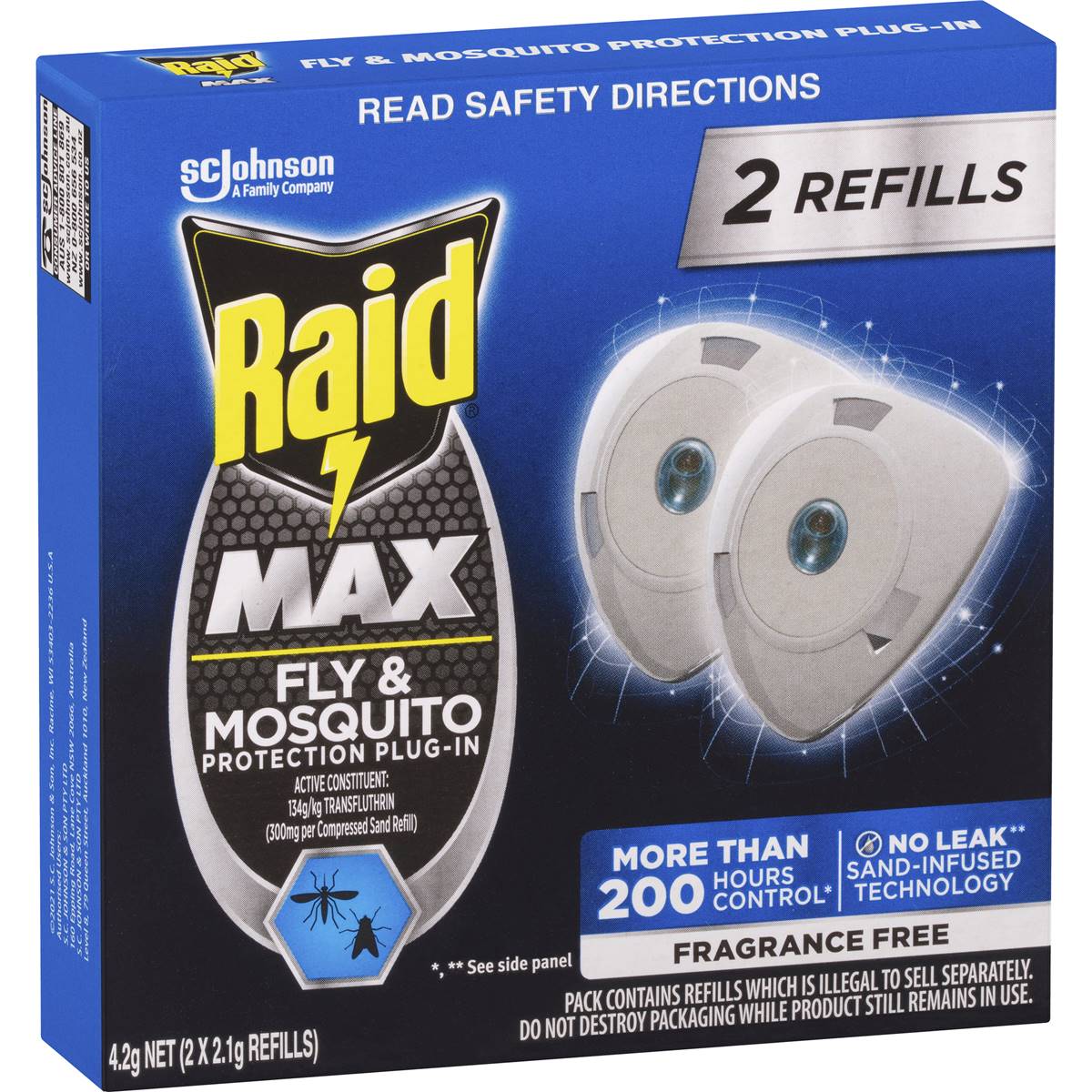Raid Max Pest Plug In Fly & Mosquito Repellent Protection 4.2g