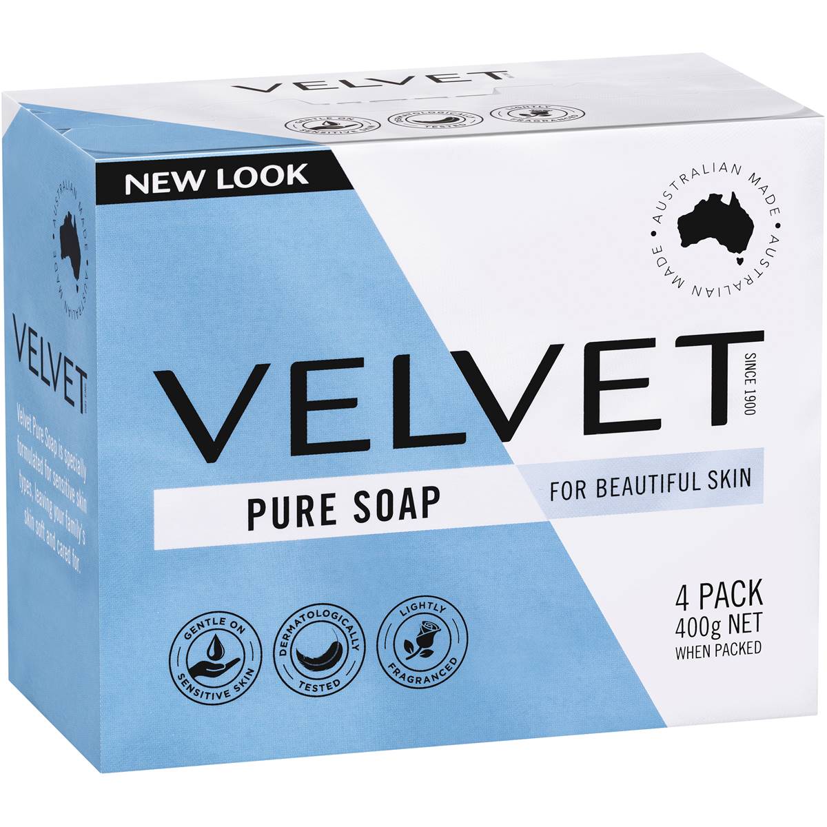 Velvet Bar Soap Pure 4 Pack 4x100g