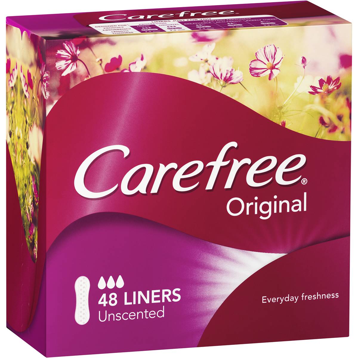 Carefree Liners Flatregular 48 Pack