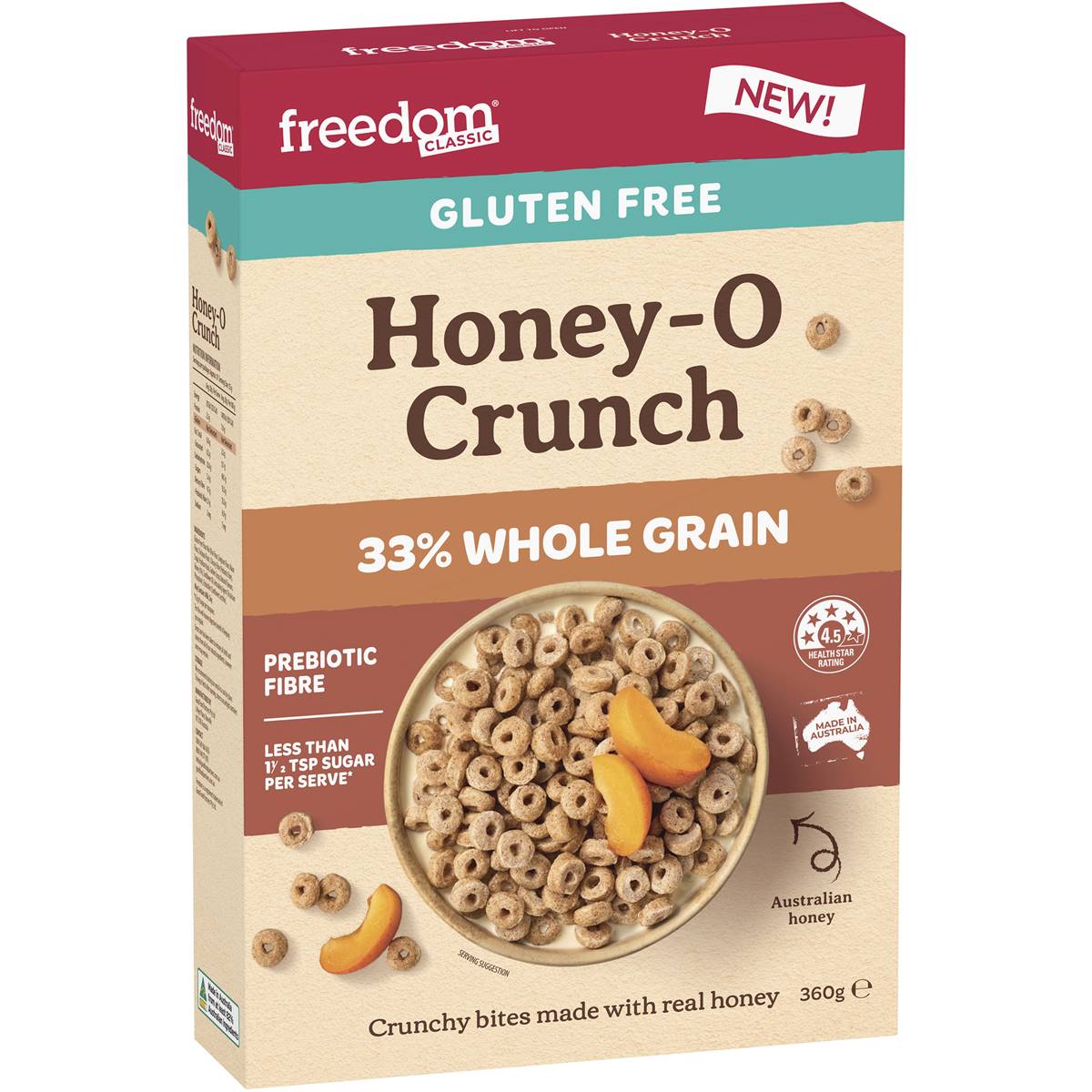 Freedom Classic Honey-o Crunch Cereal 360g