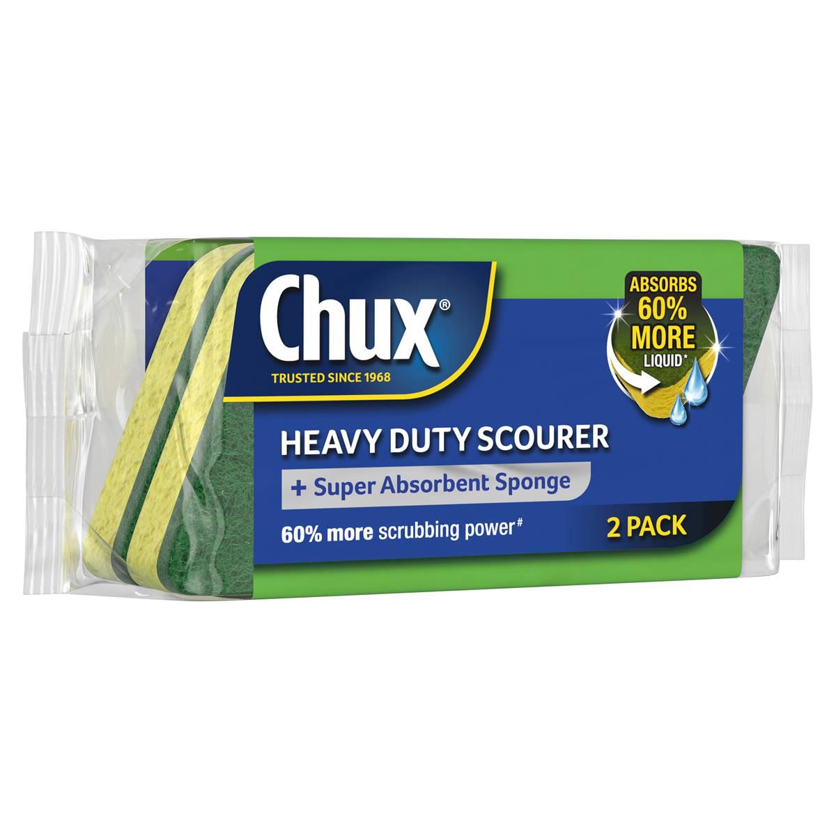 Chux Heavy Duty Scourer Sponge 2 Pack
