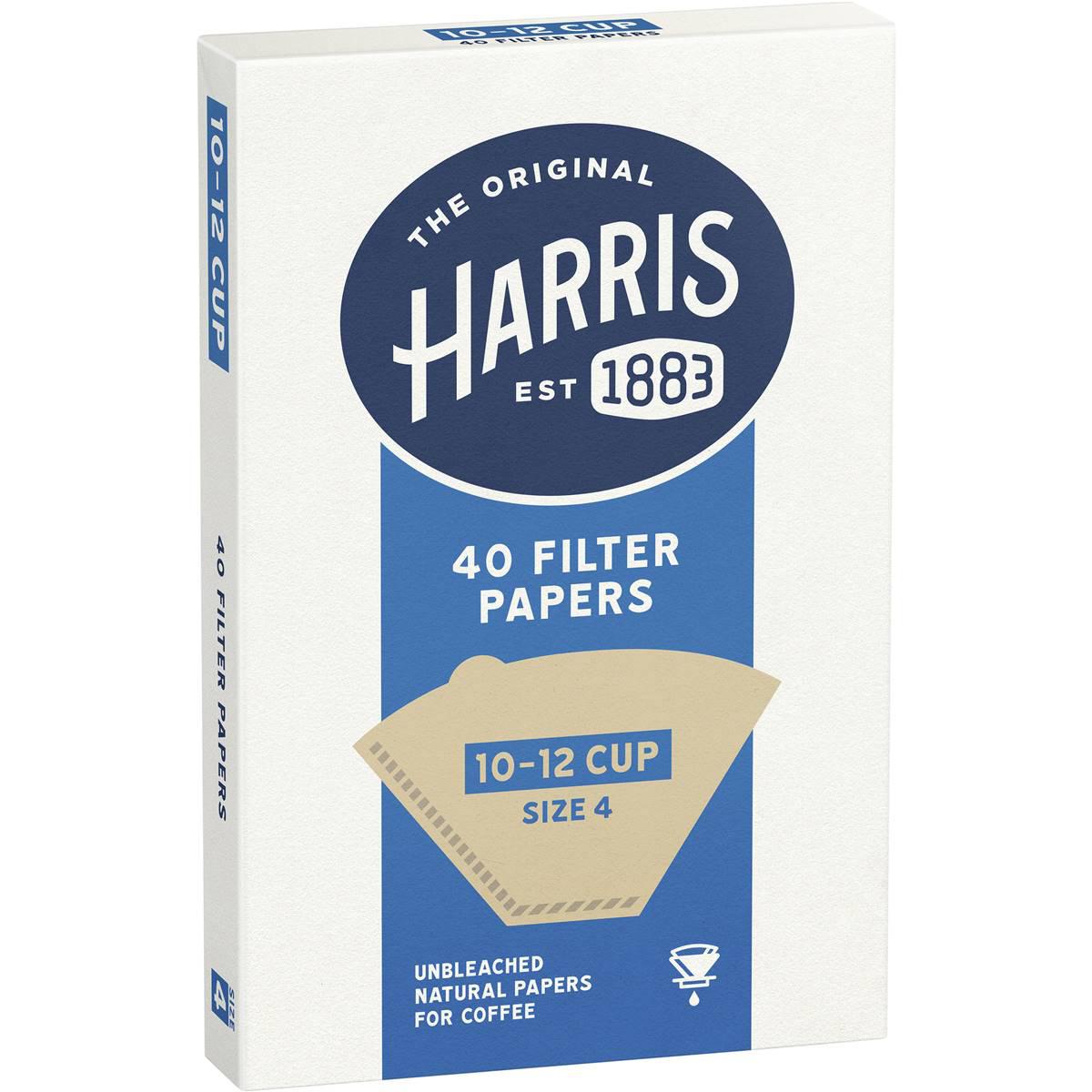 Harris Filter Papers 10-12 Cup 40 Pack
