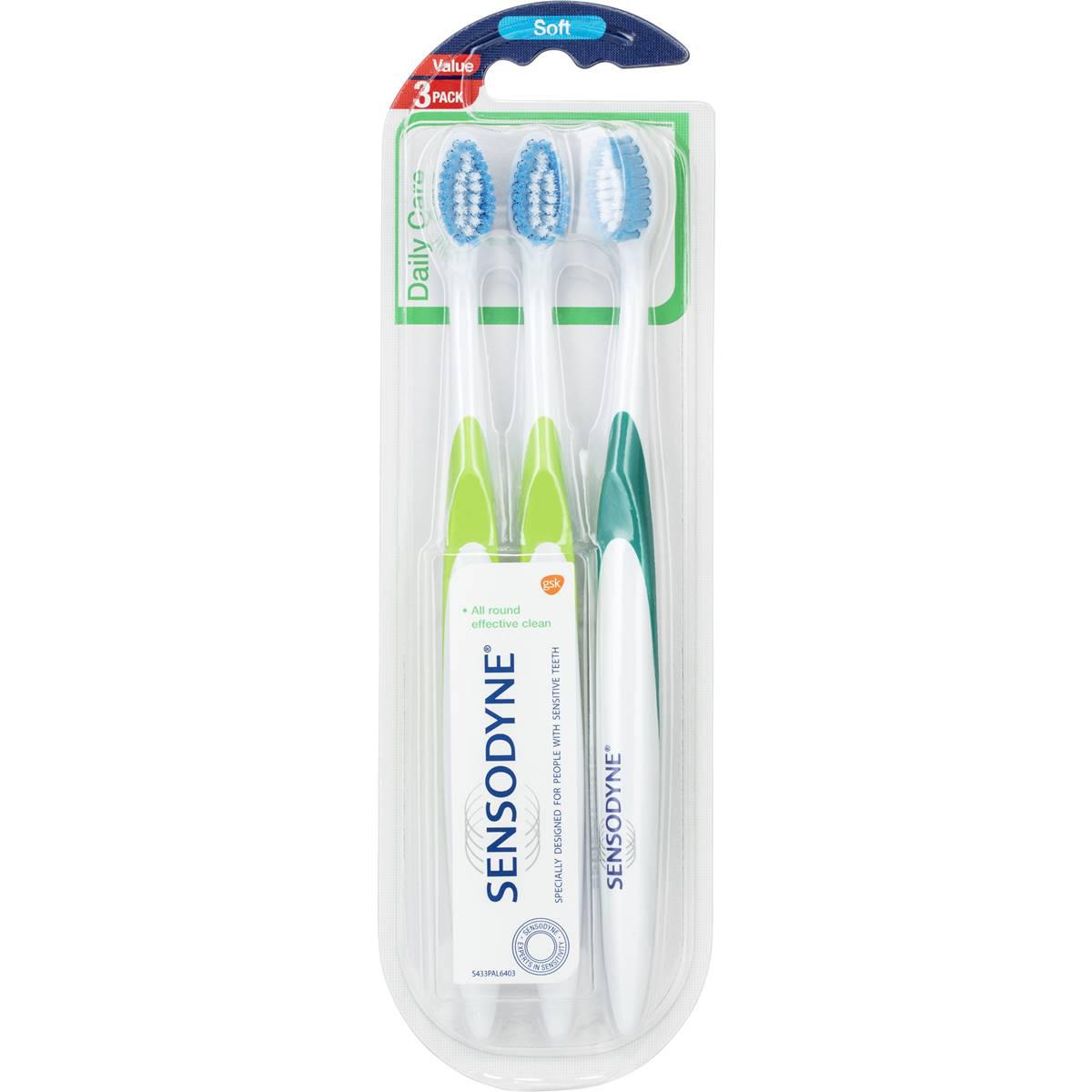 Sensodyne Soft Daily Care Toothbrush 3 Pack