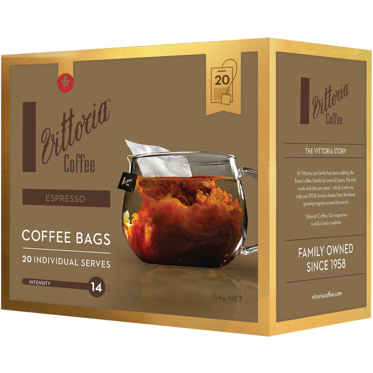 Vittoria Coffee Bags Espresso 20x4.7g