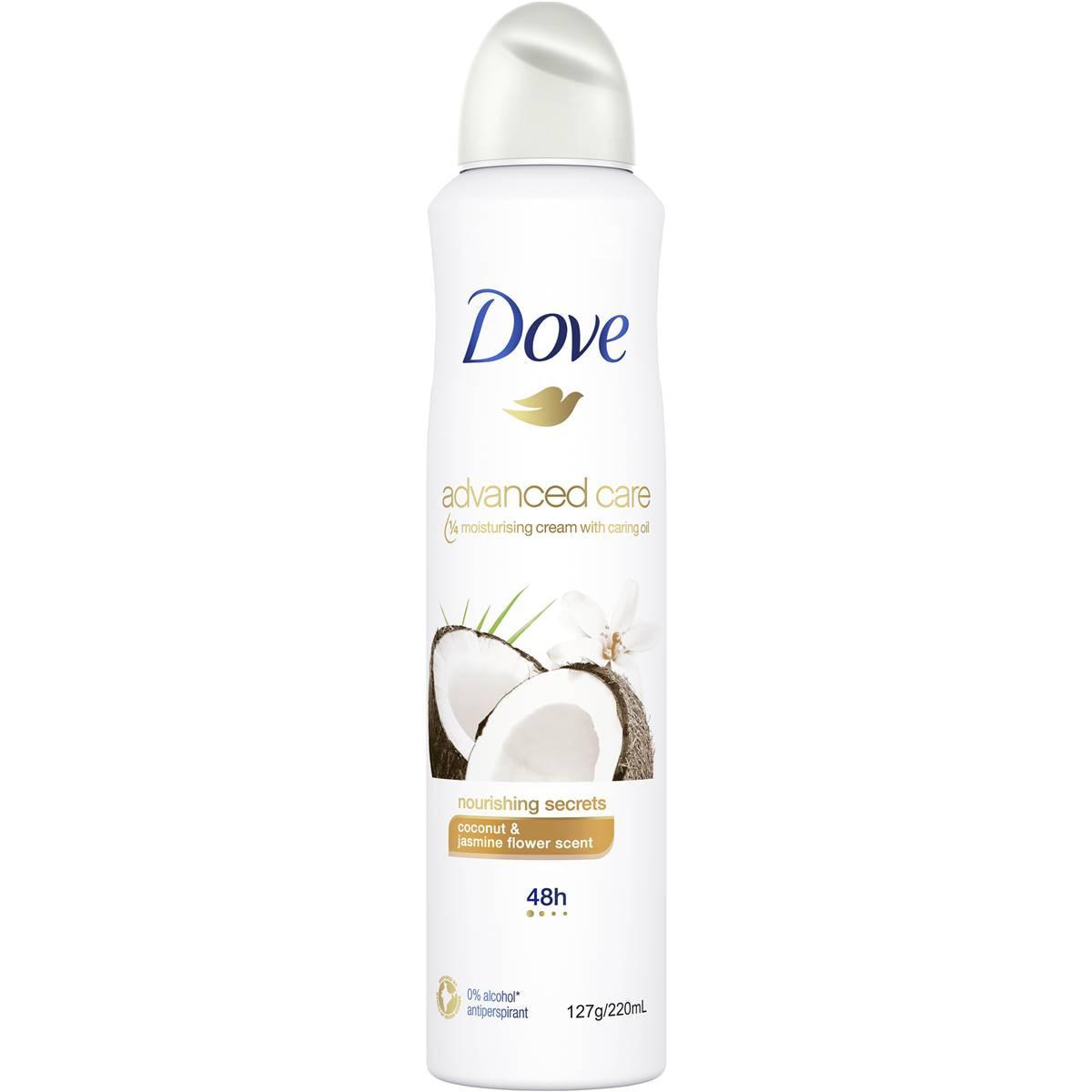 Dove Advanced Care Coconut & Jasmine Antiperspirant Aerosol 220ml