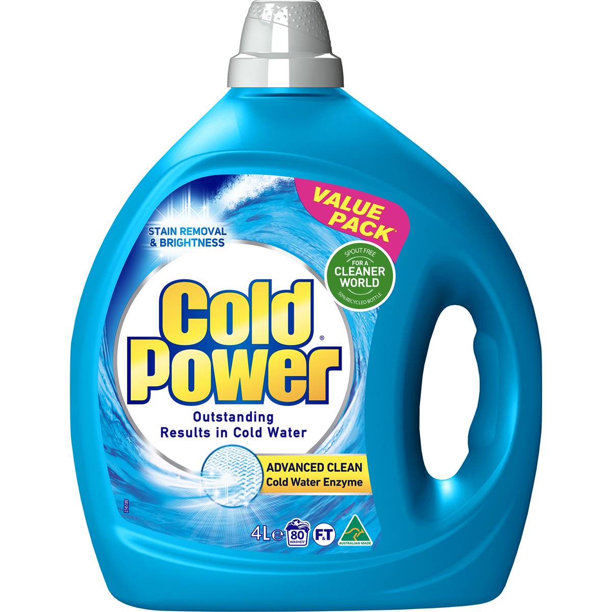 Cold Power Advanced Clean Laundry Detergent Liquid 4l