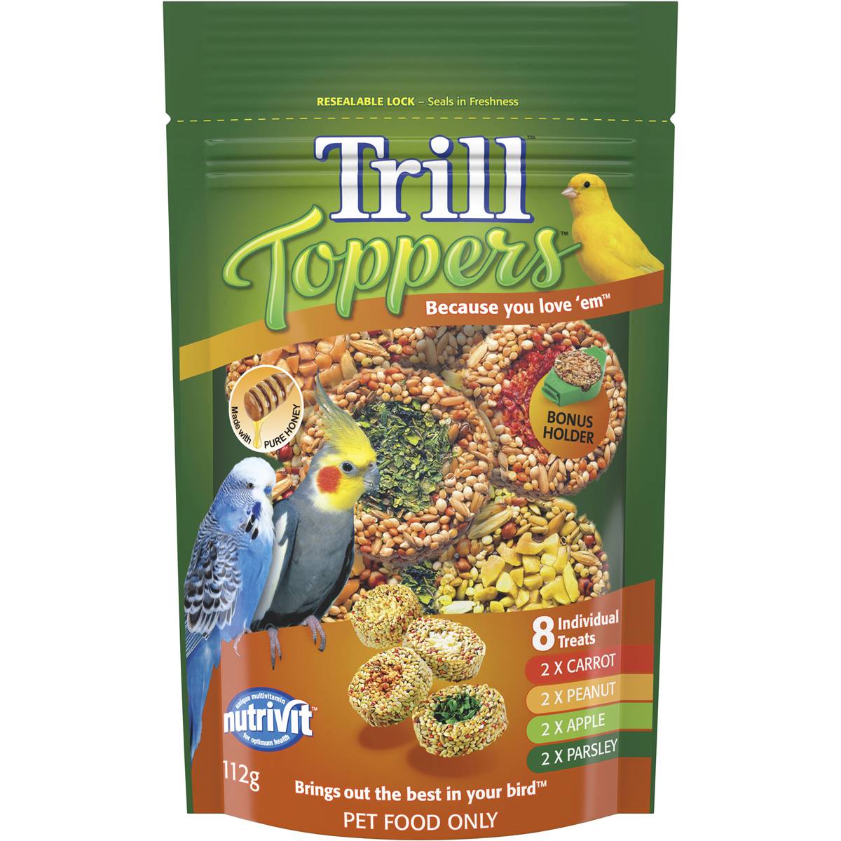 Trill Toppers Bird Treat 112g