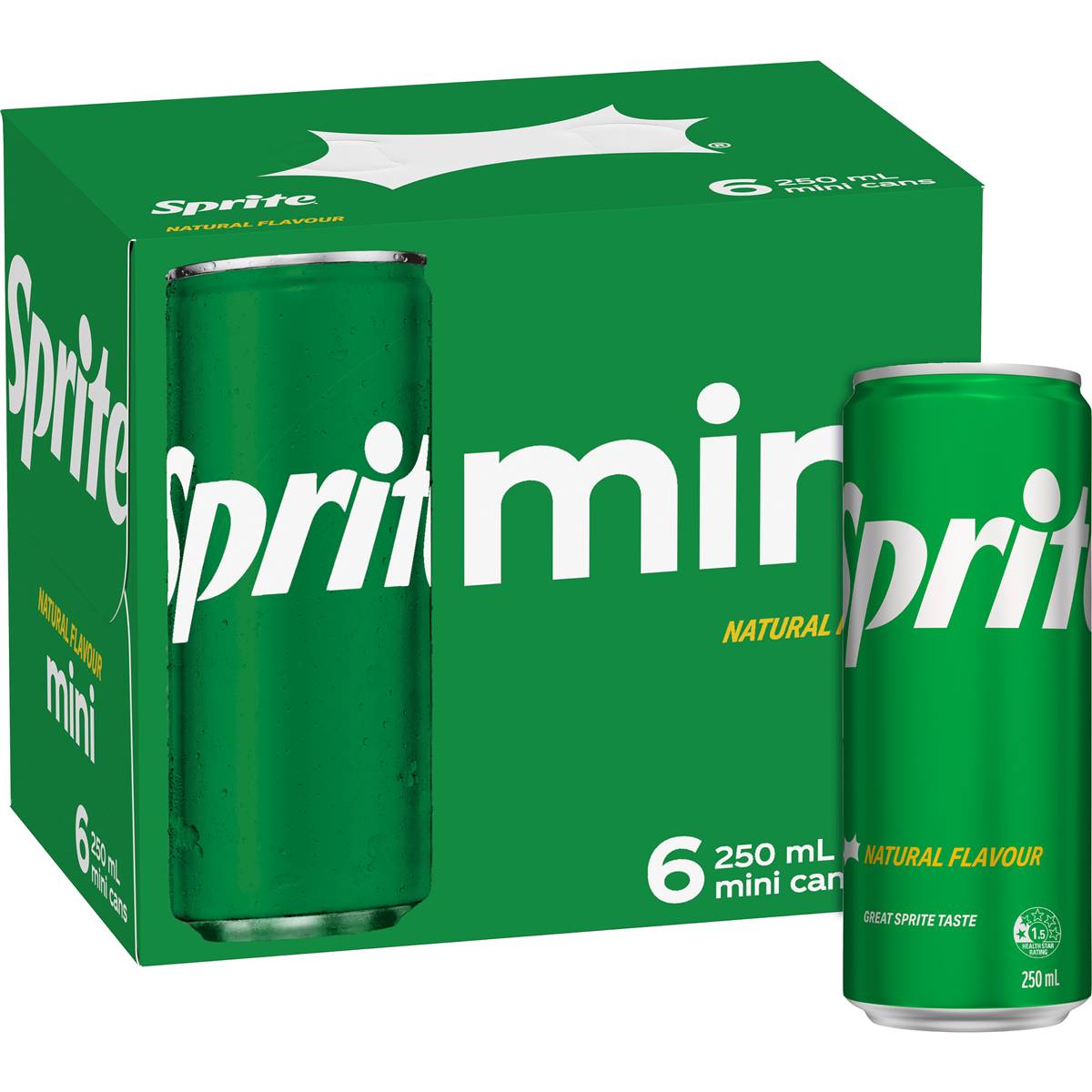 Sprite Lemonade Soft Drink Mini Cans 6x250ml