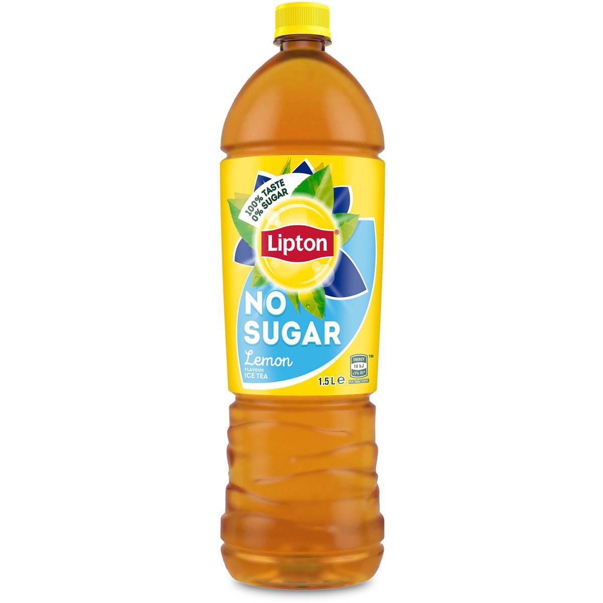 Lipton Ice Tea Sugar Free Ice Tea Lemon Iced Tea Bottle 1.5l