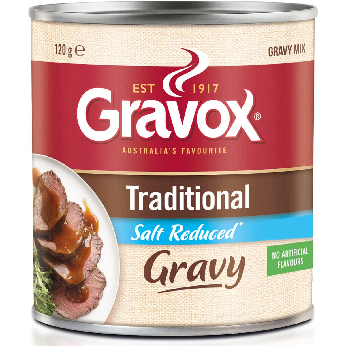 Gravox Traditional Salt Reduced Gravy Mix Tin 120g
