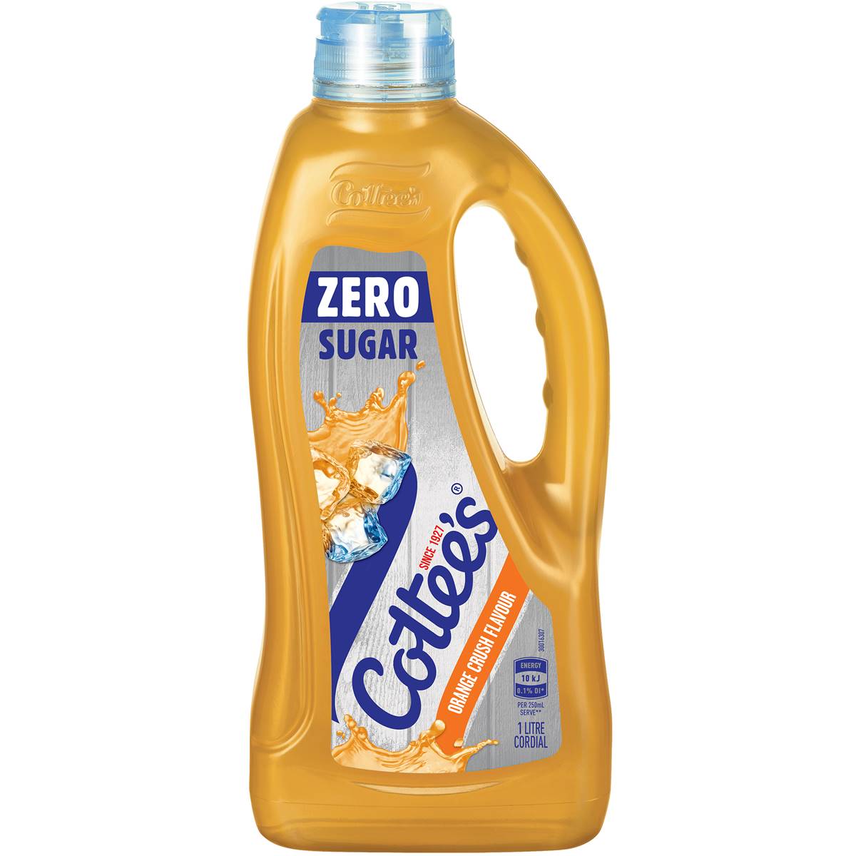Cottee's Zero Sugar Cordial Orange Cordial Orange Crush Bottle 1l