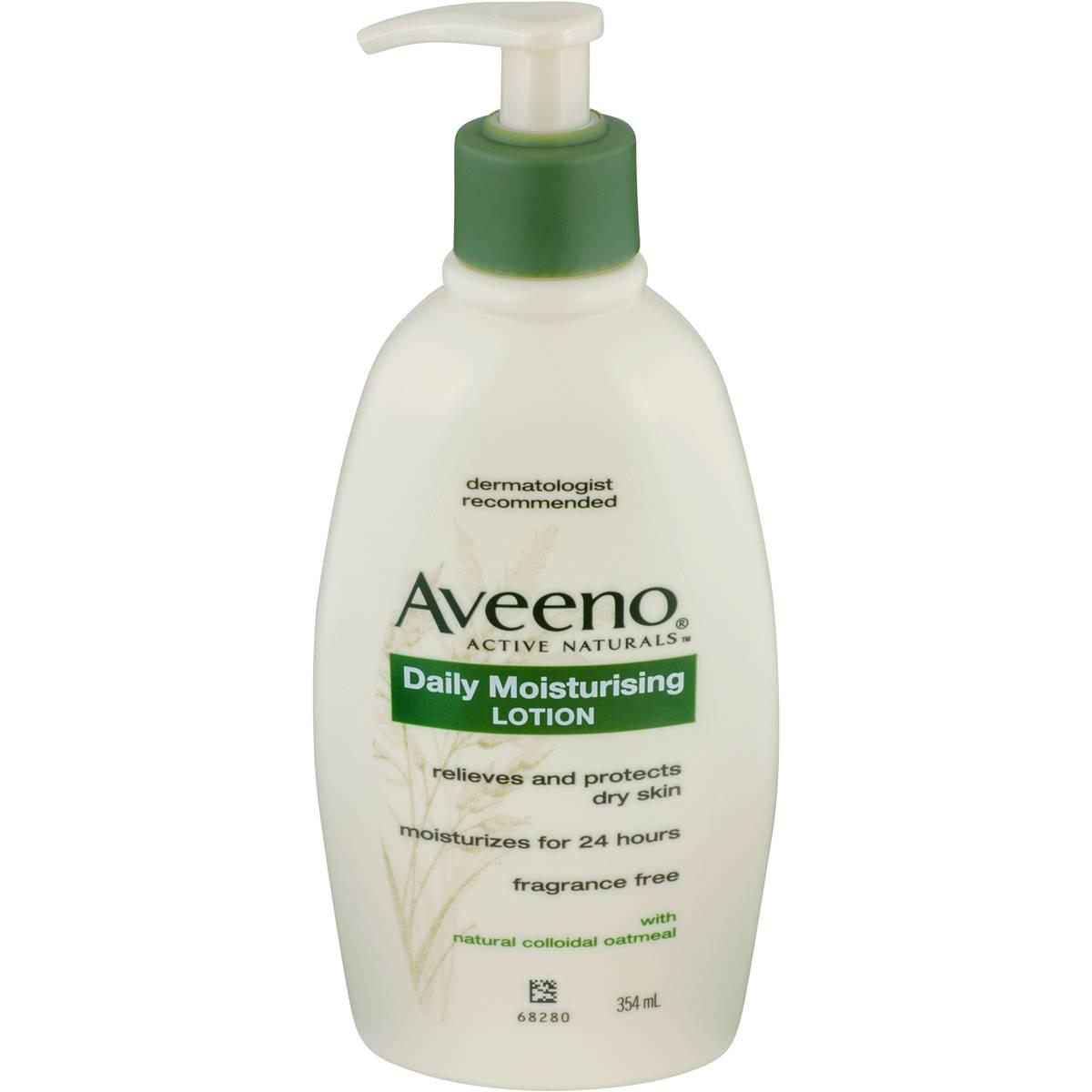 Aveeno Daily Moisturising Body Lotion Fragrance Free For Sensitive Skin 354ml