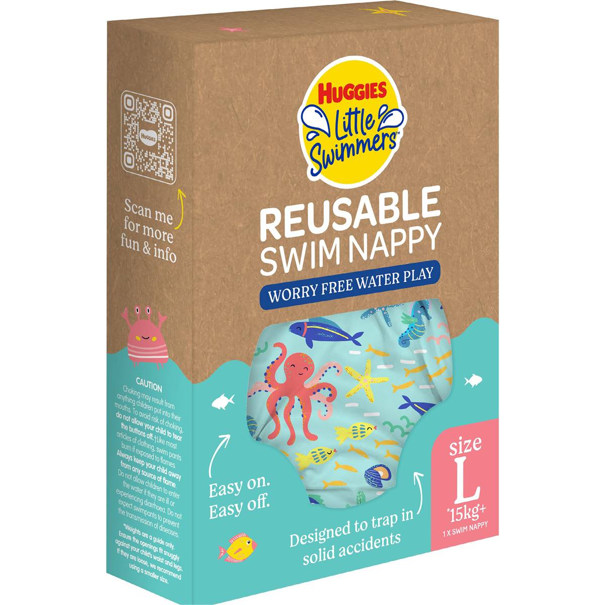 Huggies Little Swimmers Reusable Swim Nappies Large 1 Pack
