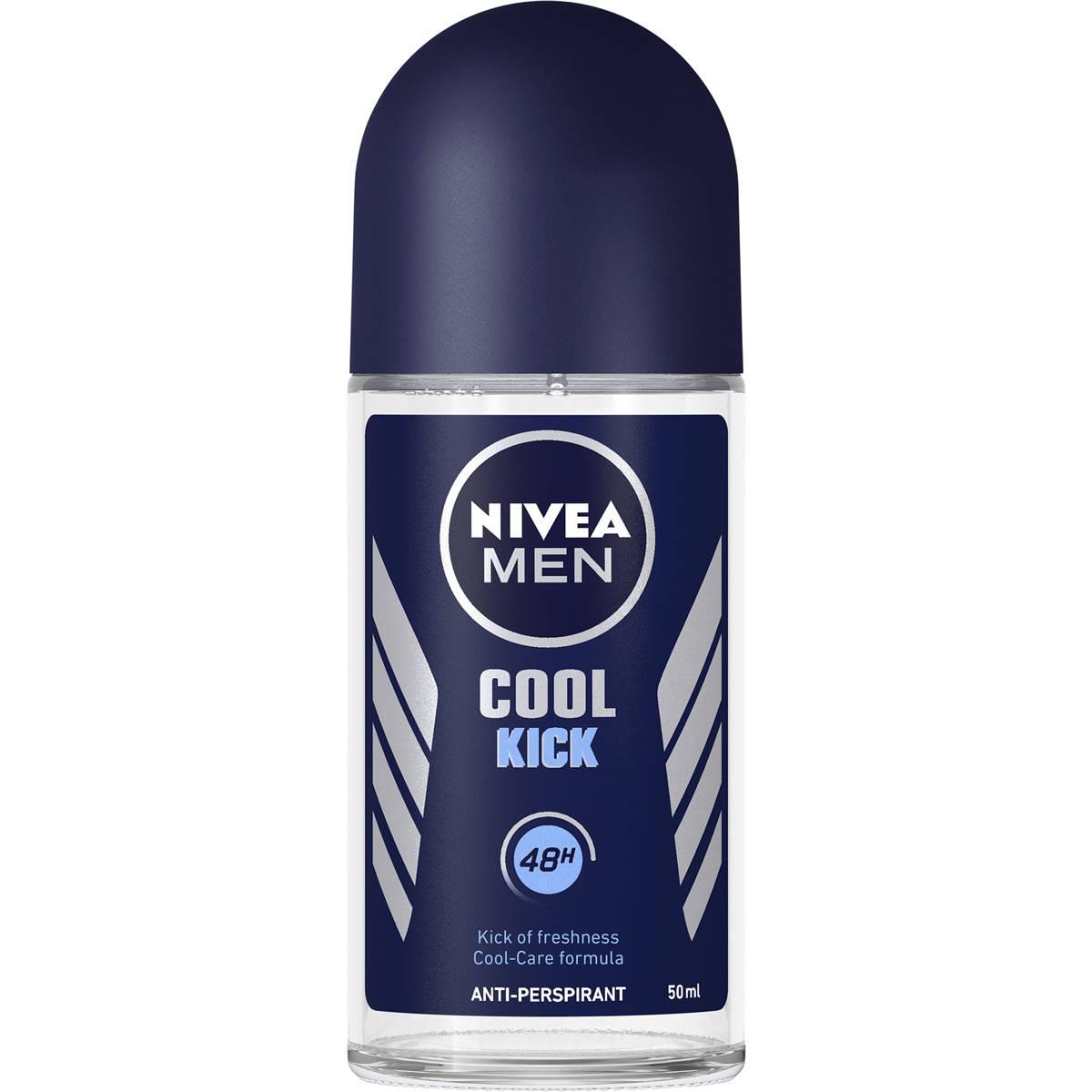 Nivea Men Cool Kick Antiperspirant Roll On Deodorant 50ml