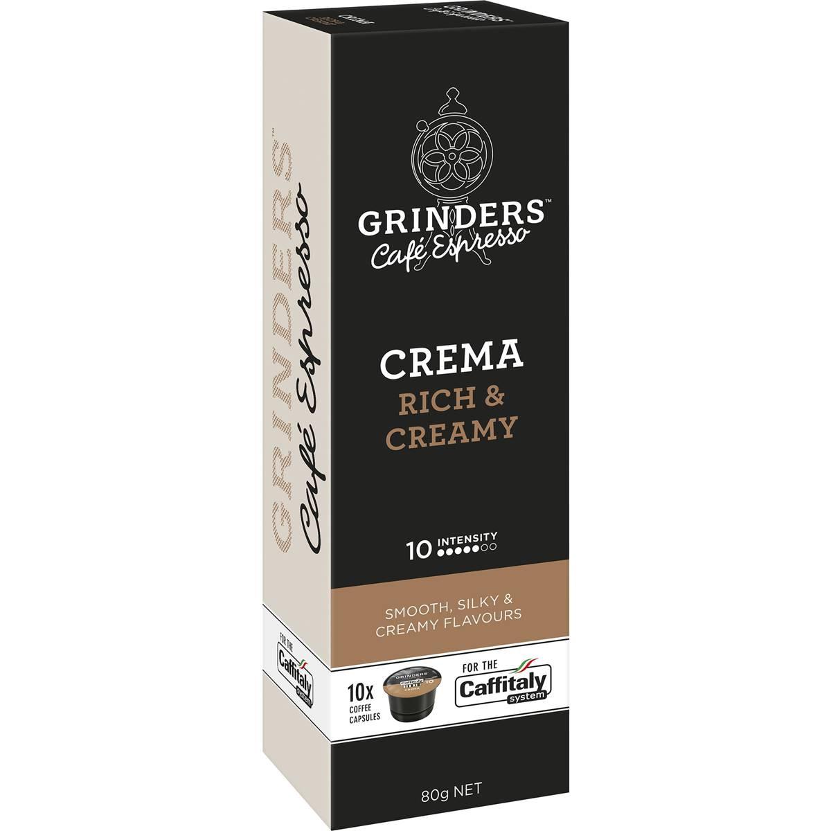 Grinders Coffee Capsules Crema Caffitaly System 10 Pack