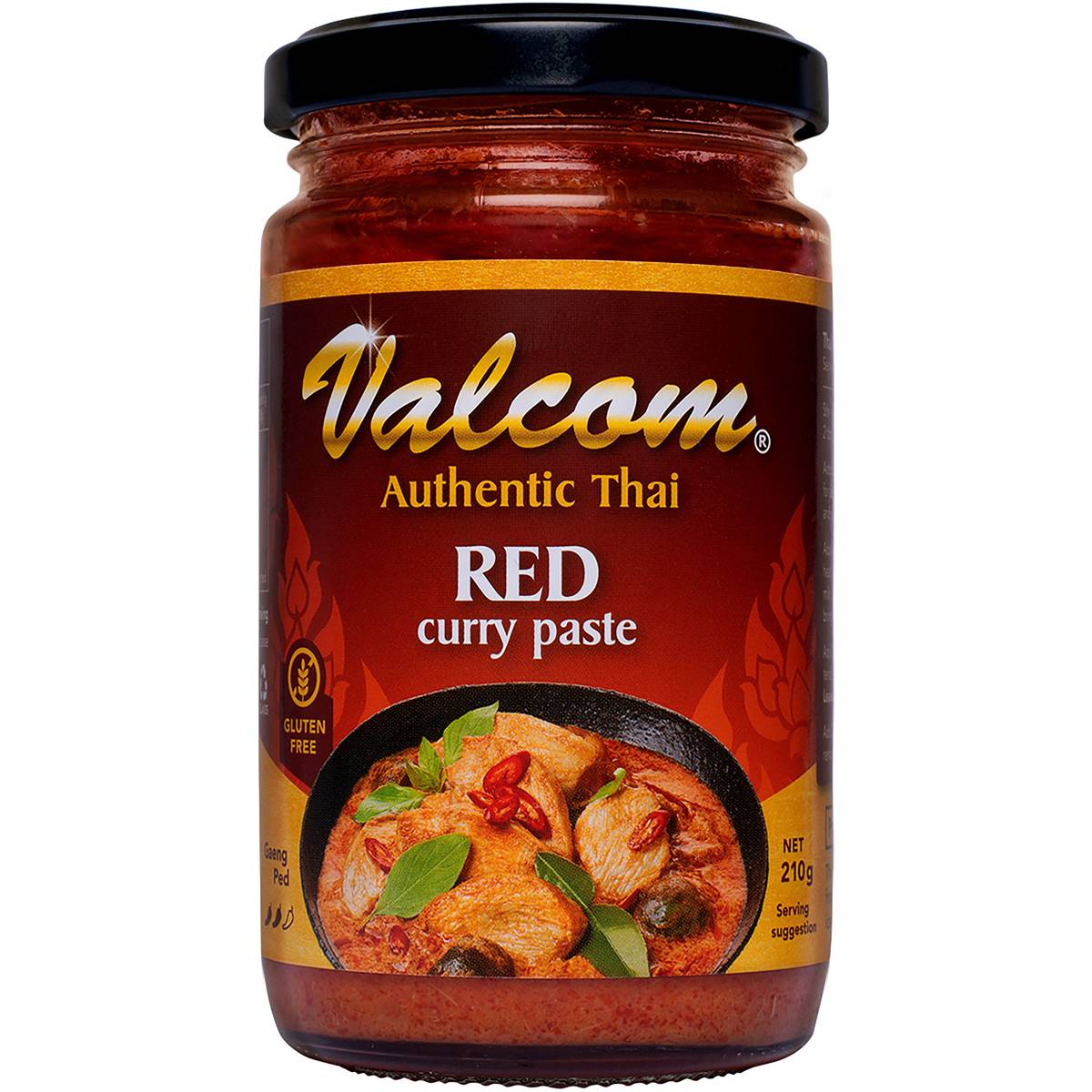 Valcom Paste Thai Red Curry 210g