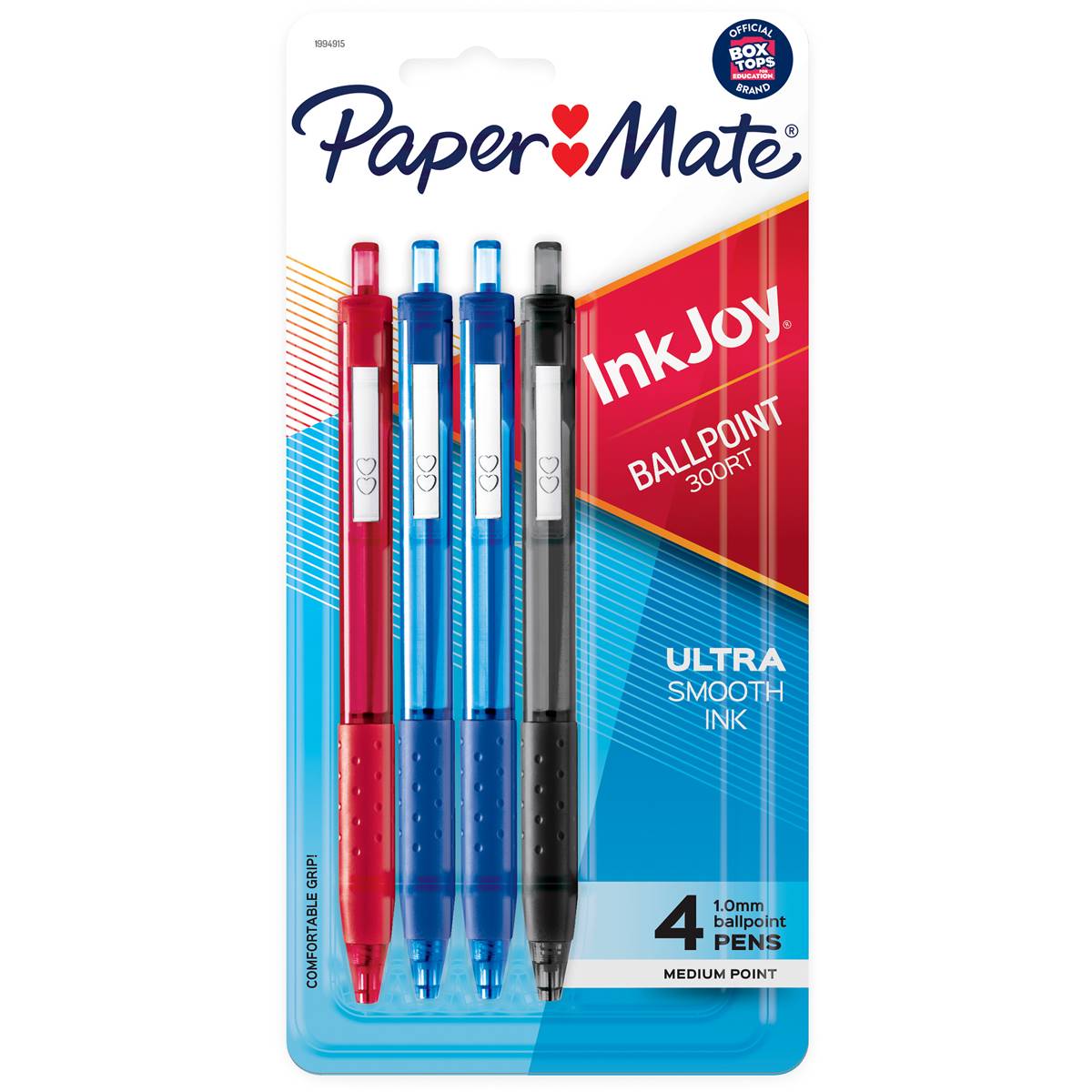 Papermate Inkjoy 300rt Ballpoint Pens Assorted Colours 4 Pack