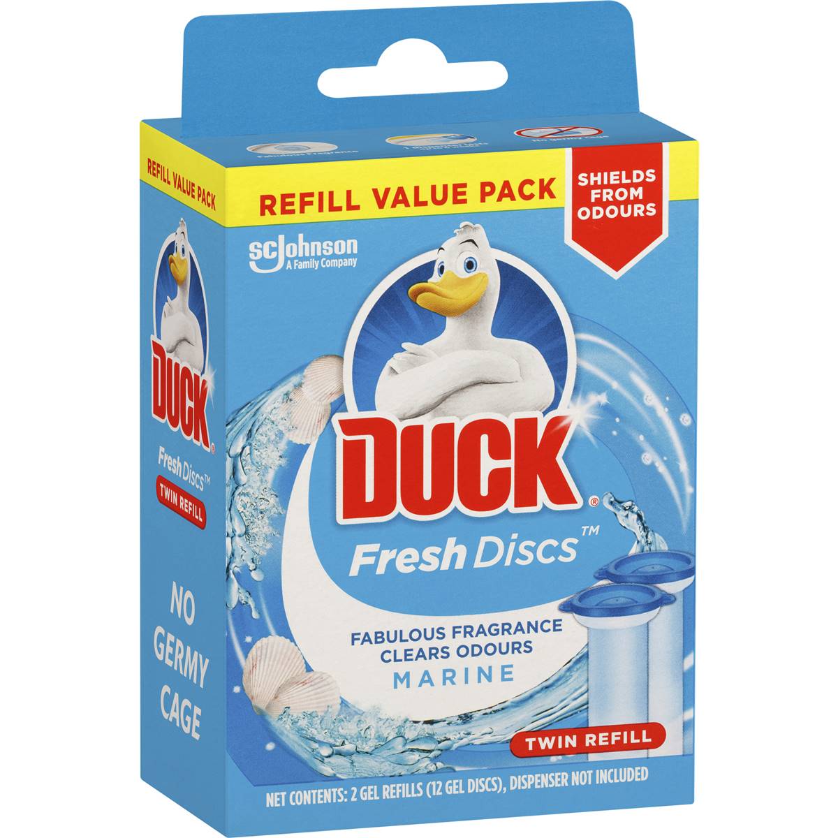 Duck Fresh Discs Toilet Cleaner Marine Refill 2x36ml