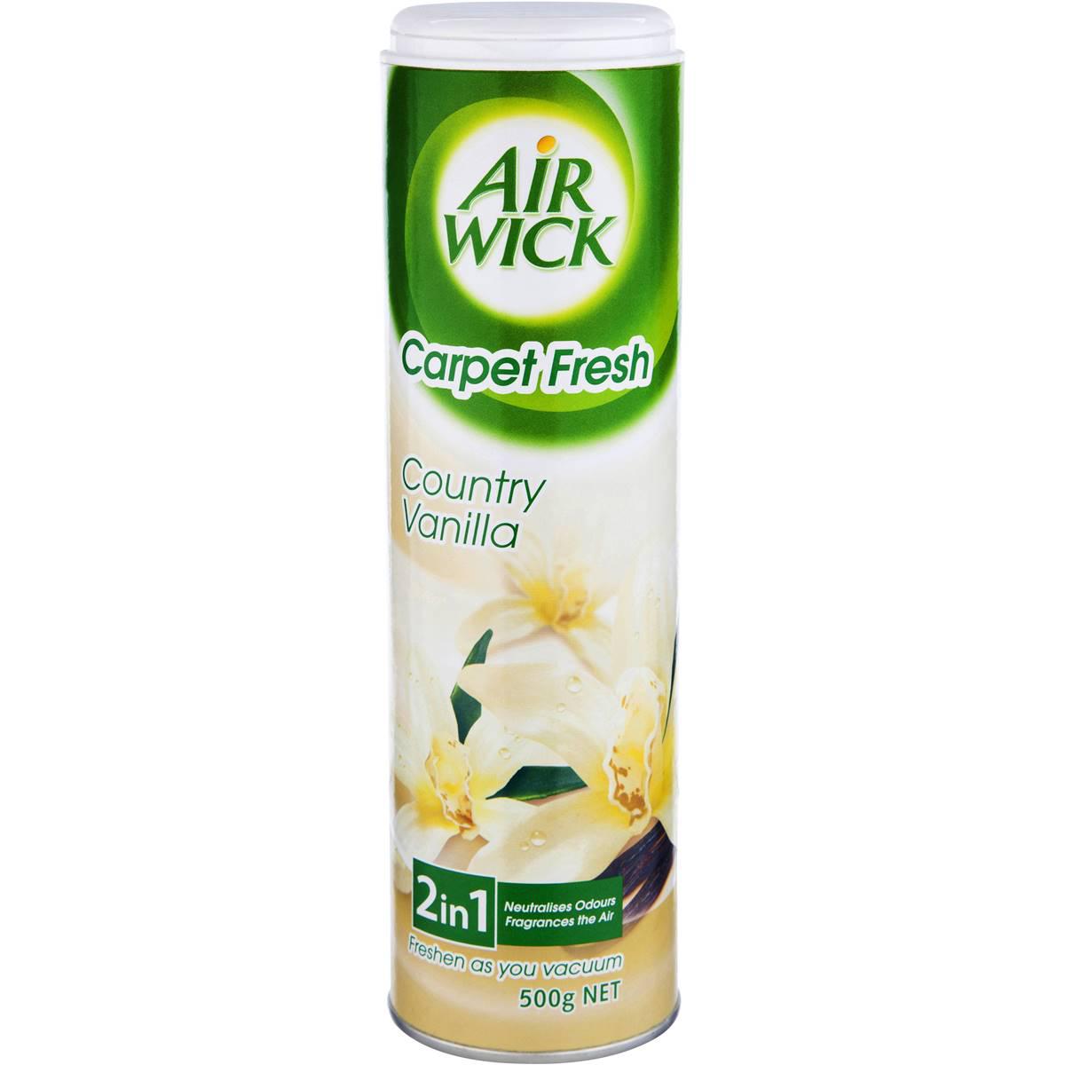 Airwick 2-in-1 Carpet Deodoriser & Freshener Country Vanilla 500g