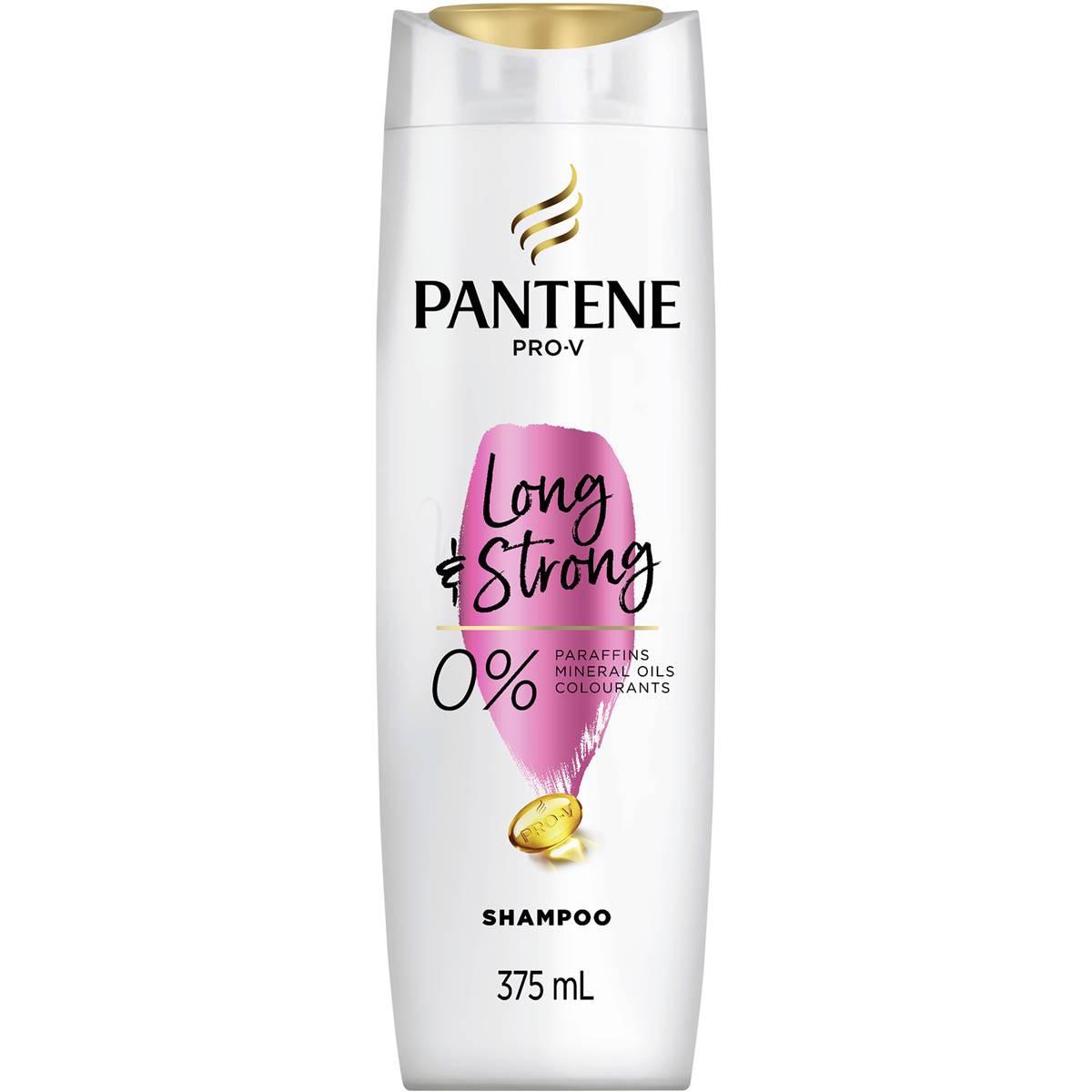 Pantene Pro-v Long & Strong Shampoo For Dry Damaged Hair 375ml