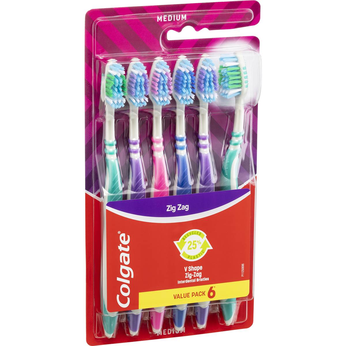Colgate Toothbrush Zig Zag Interdental Clean Soft 6 Pack