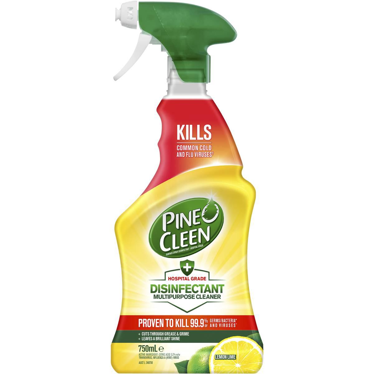 Pine O Cleen Disinfectant Multipurpose Spray Lemon Lime 750ml