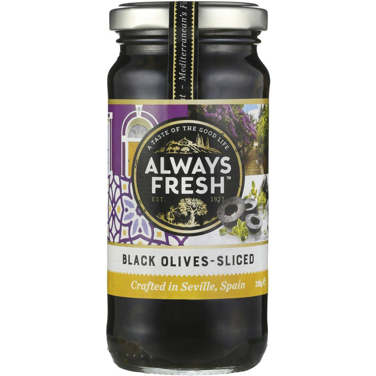 Always Fresh Sliced Black Olives 235g