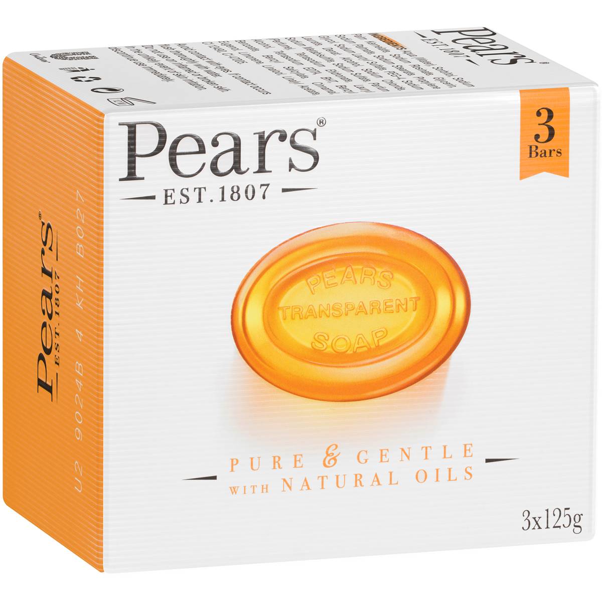 Pears Soap Bar Transparent 3x125g