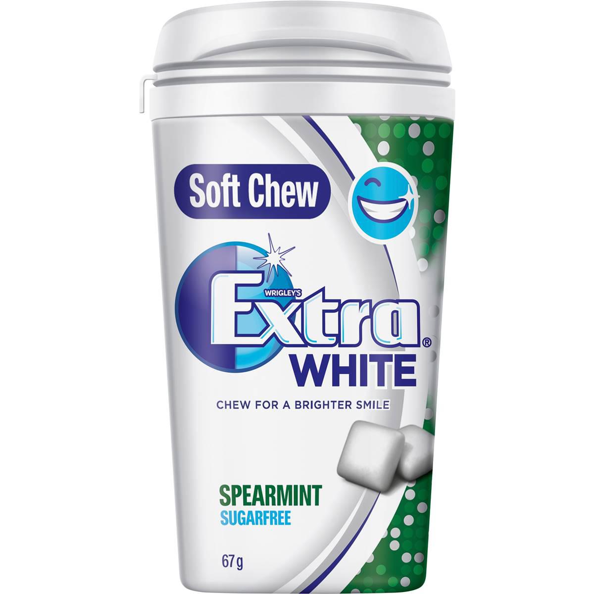 Extra White Soft Chew Spearmint Sugar Free Chewing Gum 67g