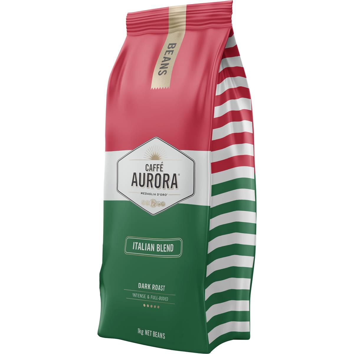 Caffe Aurora Italian Blend Coffee Beans 1kg