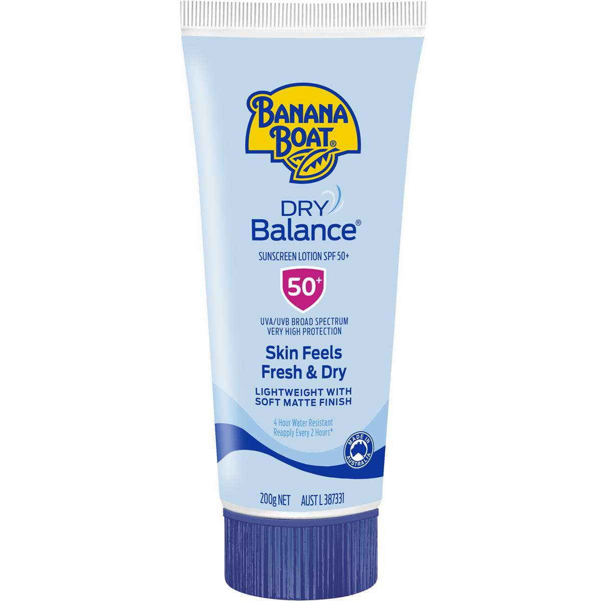 Banana Boat Dry Balance Sunscreen Lotion Spf50+ 200g