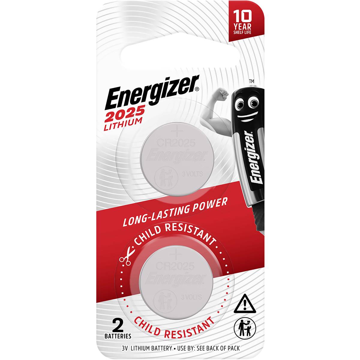 Energizer 2025 Lithium Batteries 2 Pack