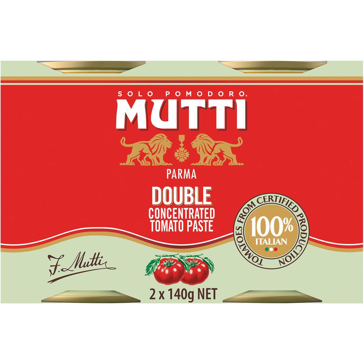 Mutti Parma Double Concentrated Tomato Paste 2x140g