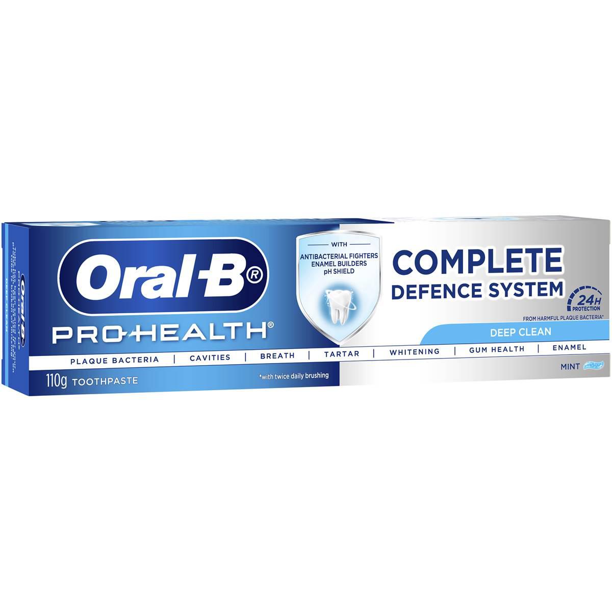 Oral B Pro Health Complete Defence System Deep Clean Toothpaste 110g