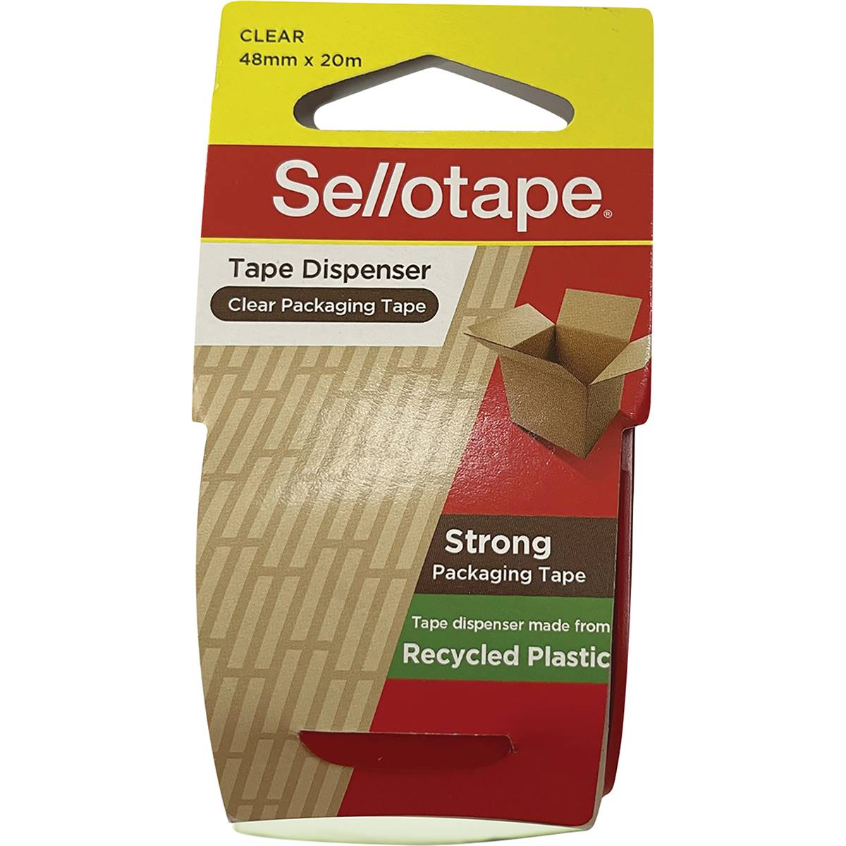 Sellotape Tape Dispenser Recycled Plastic 1 Pack