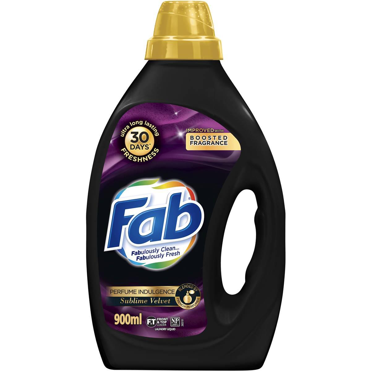 Fab Perfume Indulgence Velvet Laundry Detergent Liquid 900ml
