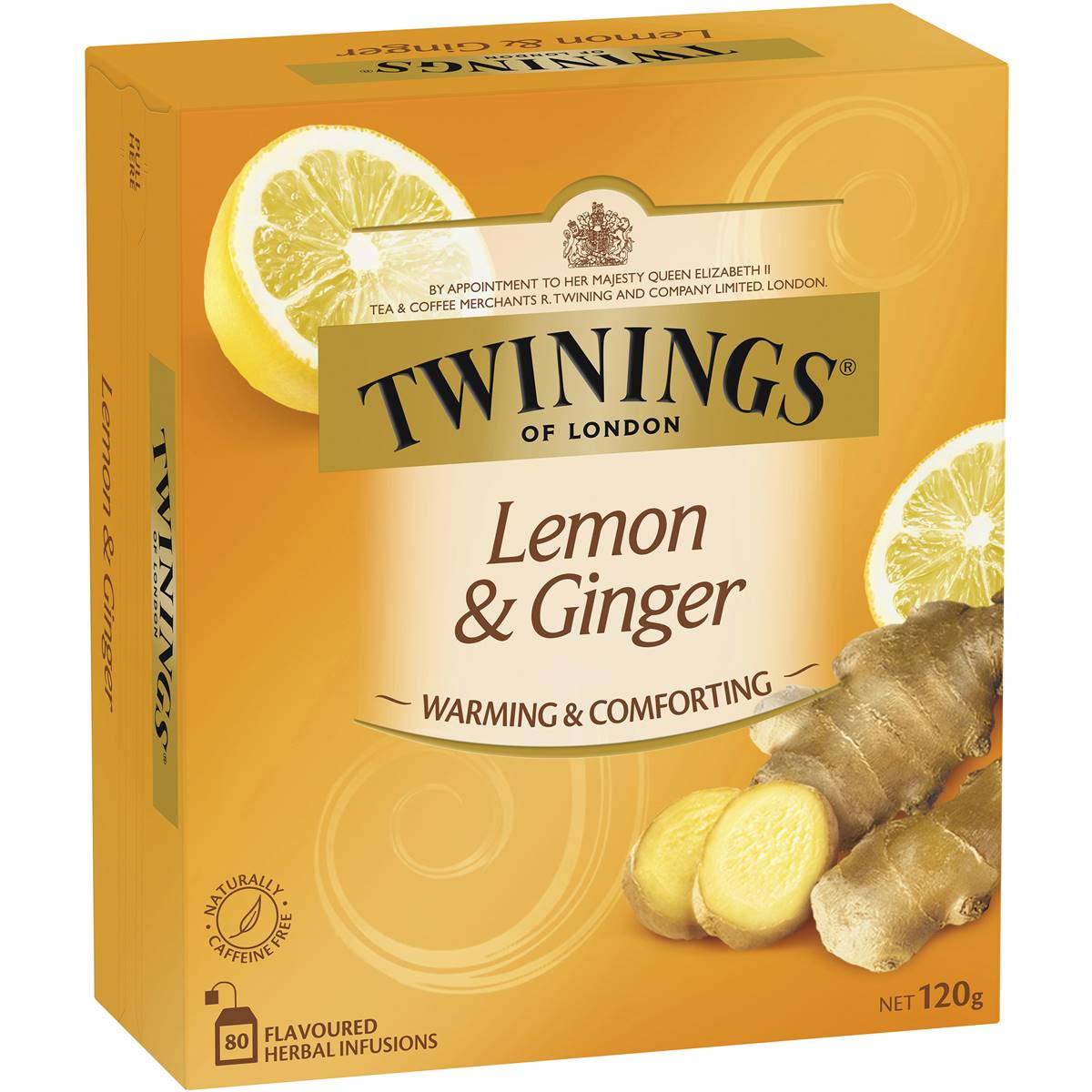 Twinings Tea Bags Lemon & Ginger 80 Pack