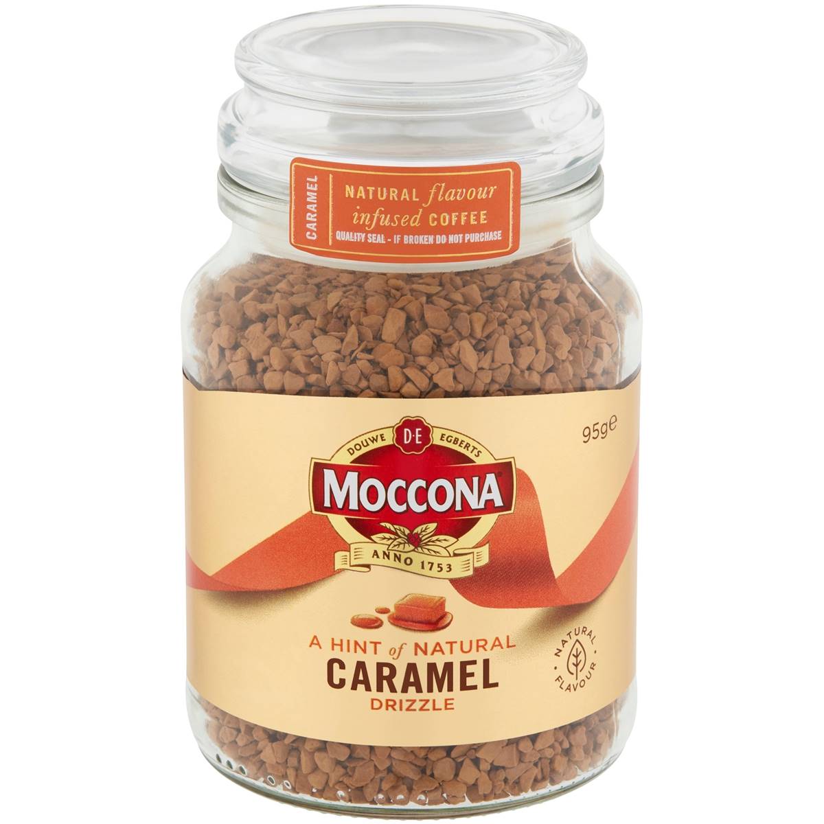 Moccona Freeze Dried Instant Coffee Caramel 95g