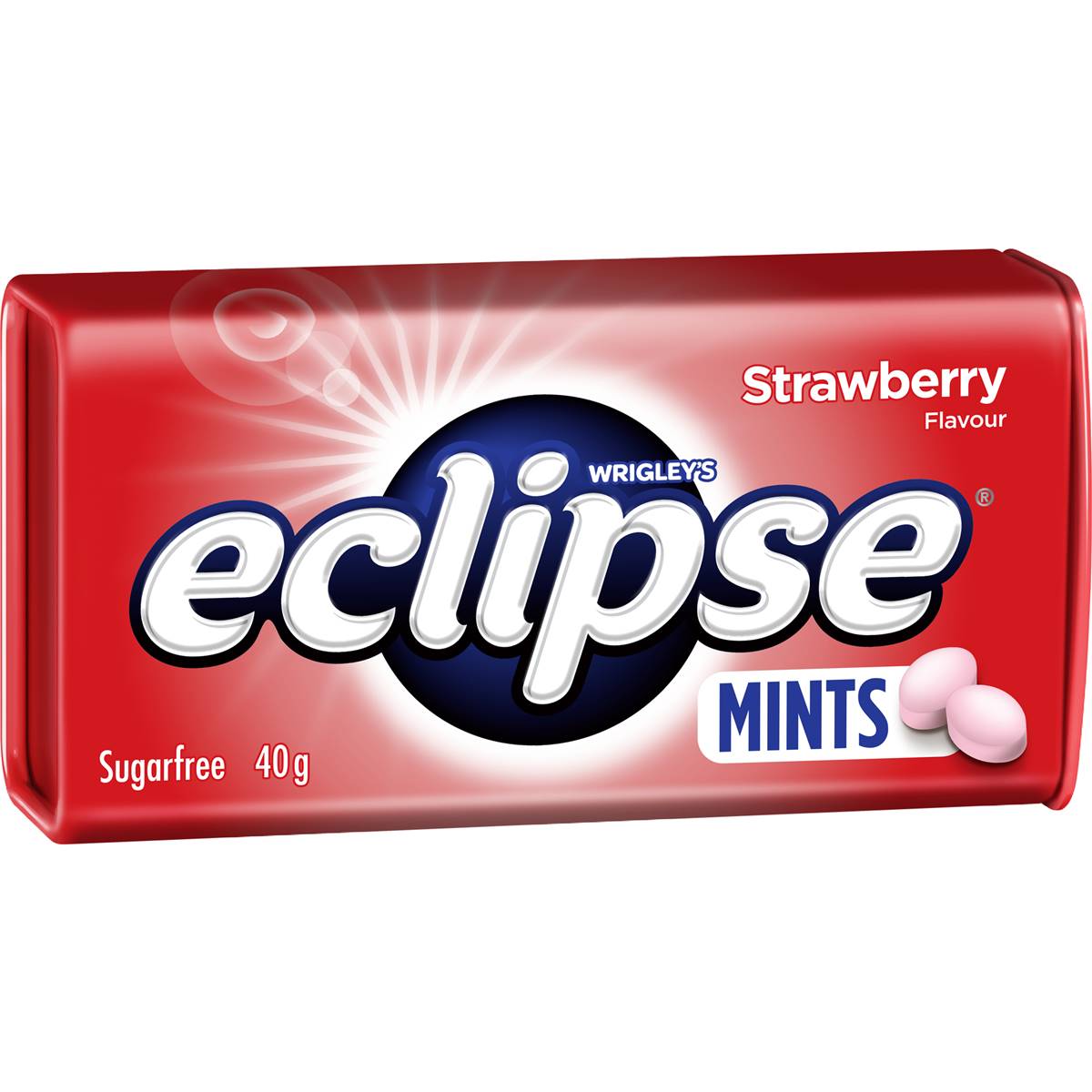 Eclipse Strawberry Sugar Free Mints Tin 40g