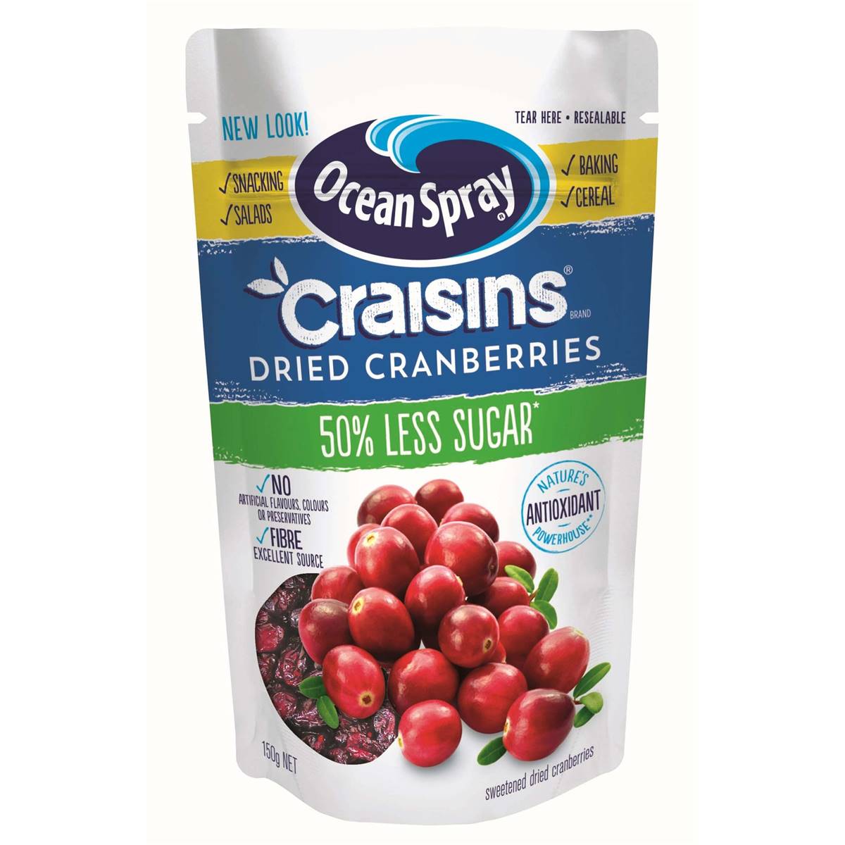 Ocean Spray Craisins Reduced Sugar 150g