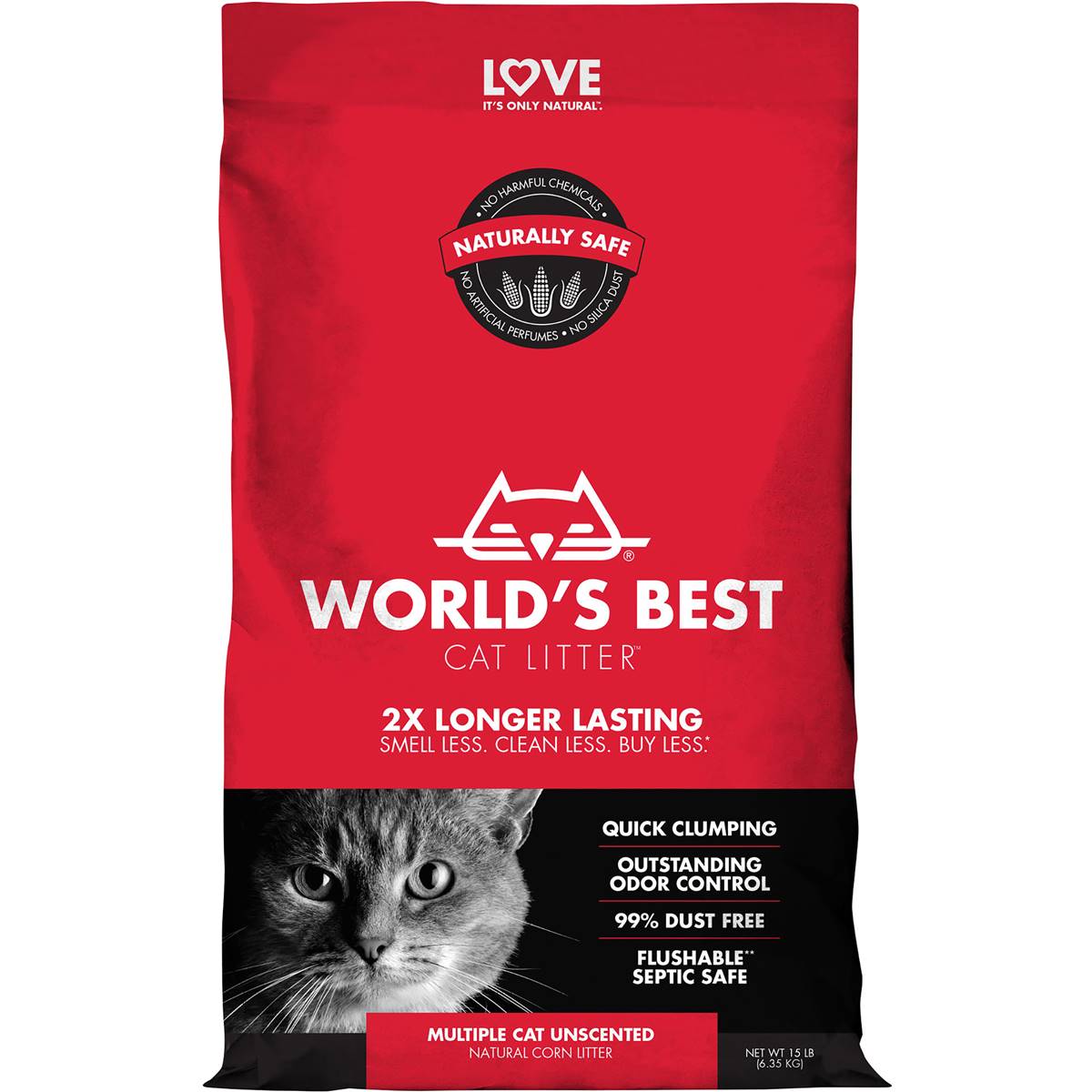 World's Best Cat Litter Multiple Cat Clumping Litter 3.63kg