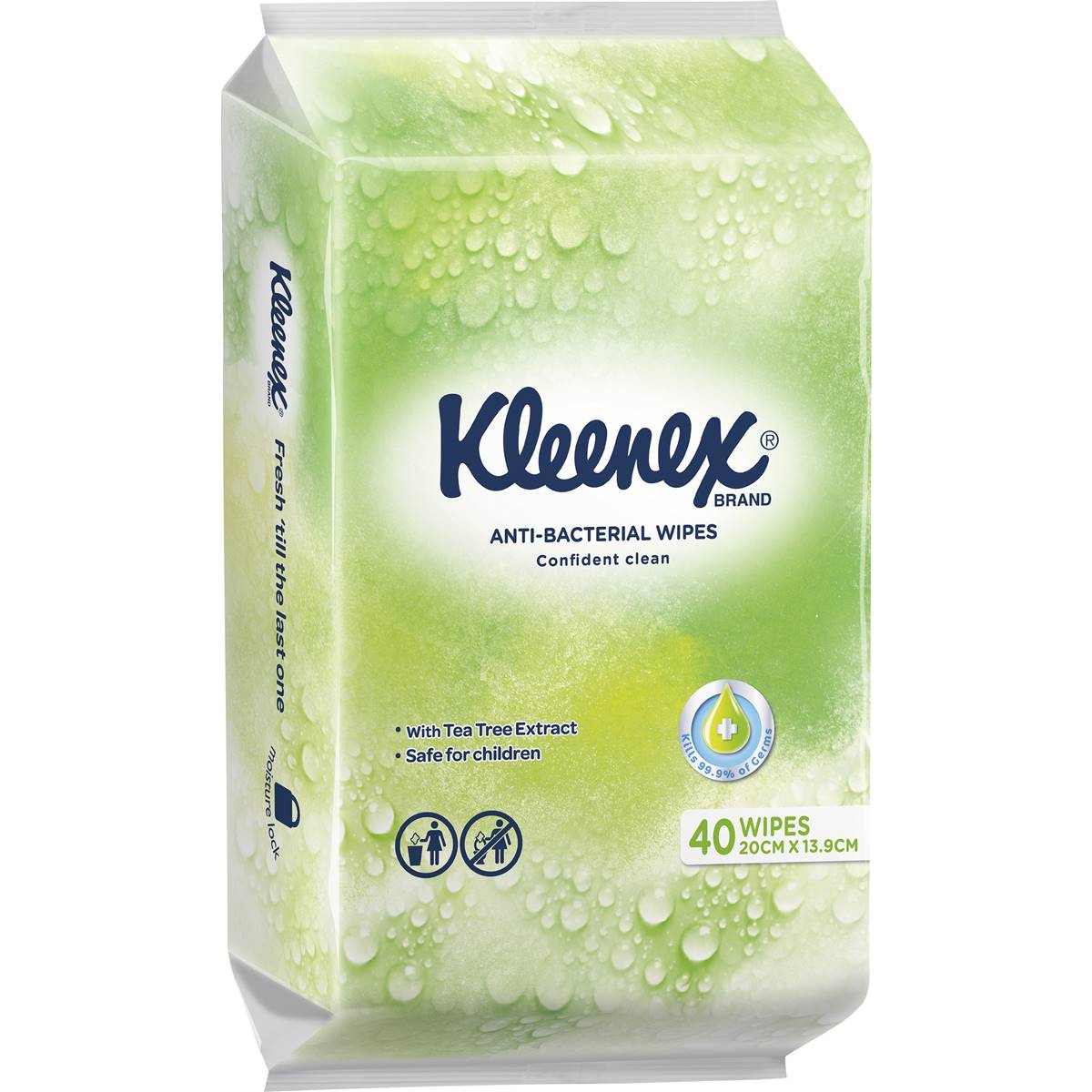 Kleenex Anti-bacterial To-go Wipes 40 Pack
