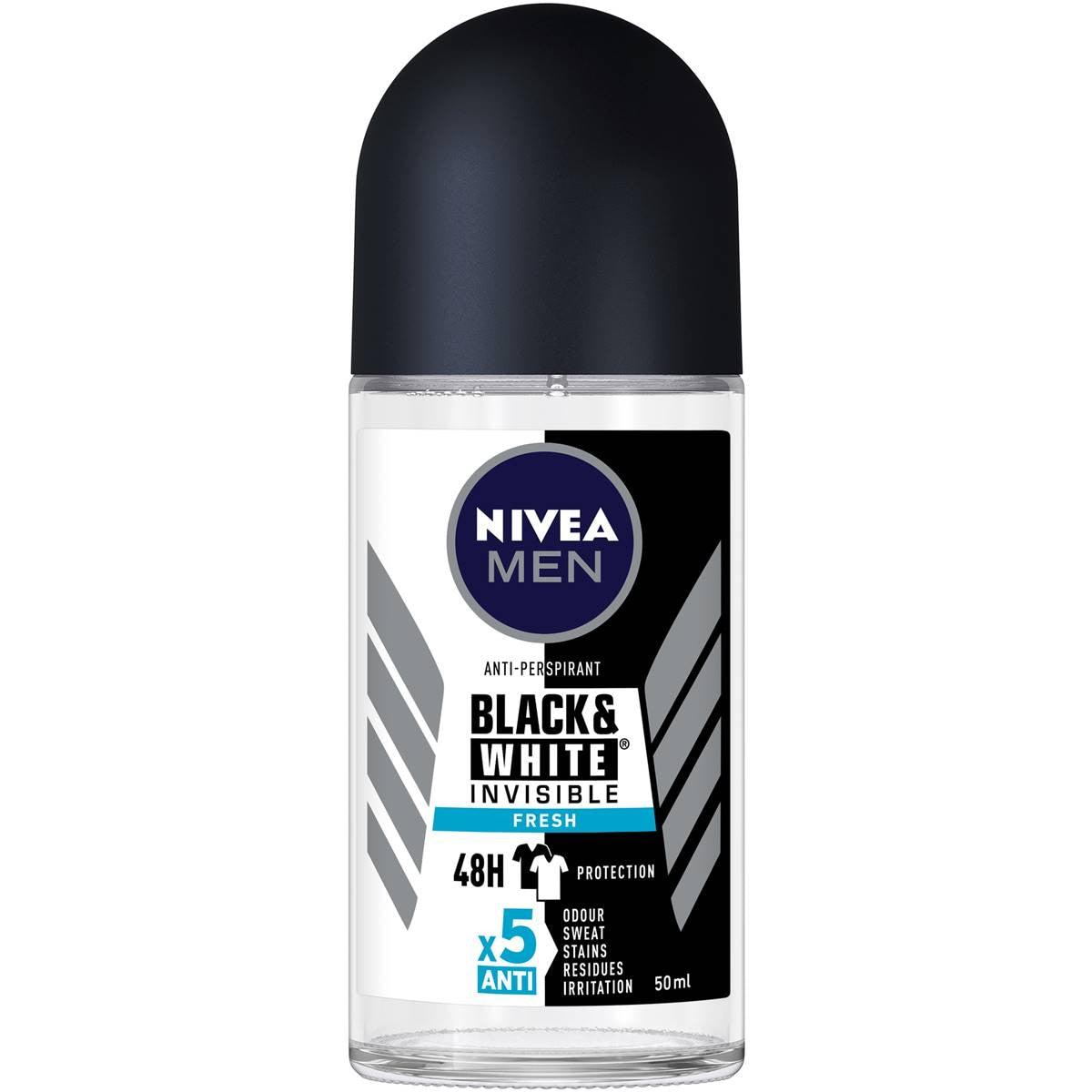 Nivea Men Black & White Fresh Roll On Deodorant 50ml