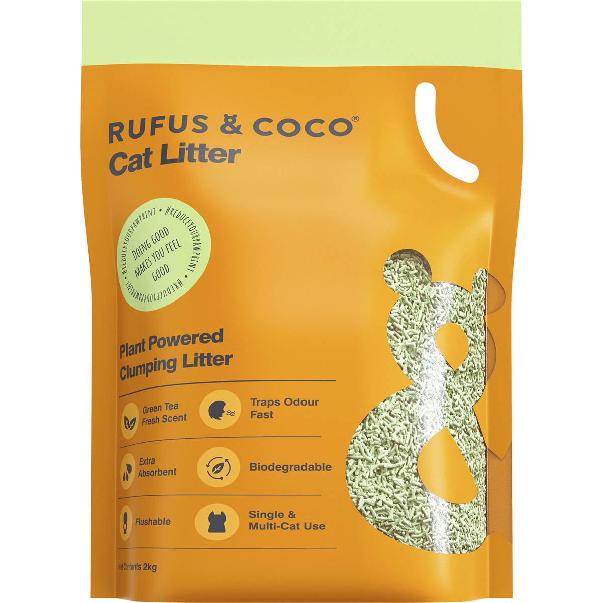 Rufus & Coco Cat Litter Plant Powered 2kg
